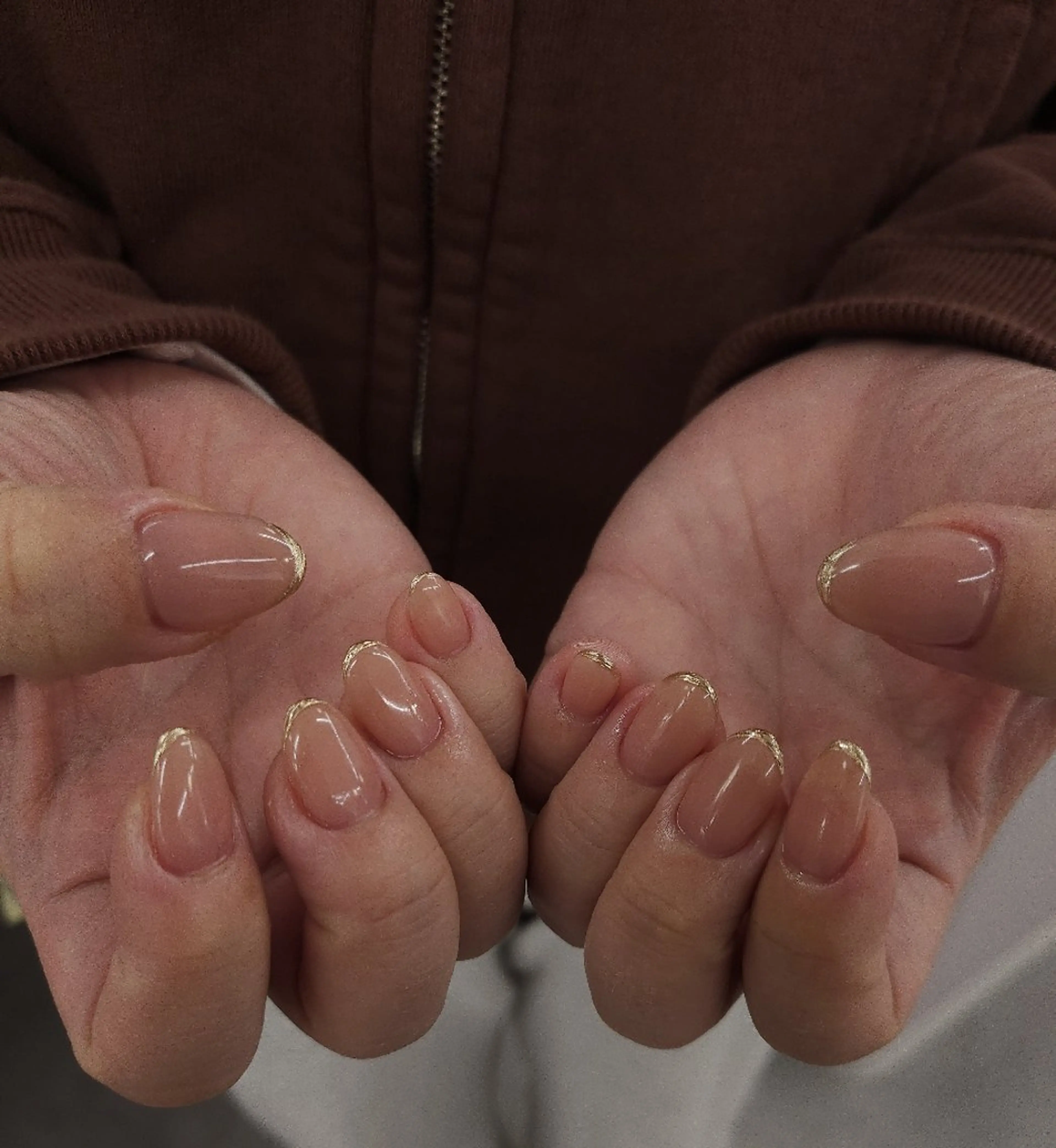 ネイル フレンチネイル ジェルネイル ミラーネイル パラジェル シンプルネイル puku nail 🌼kazu🌼のネイルデザイン