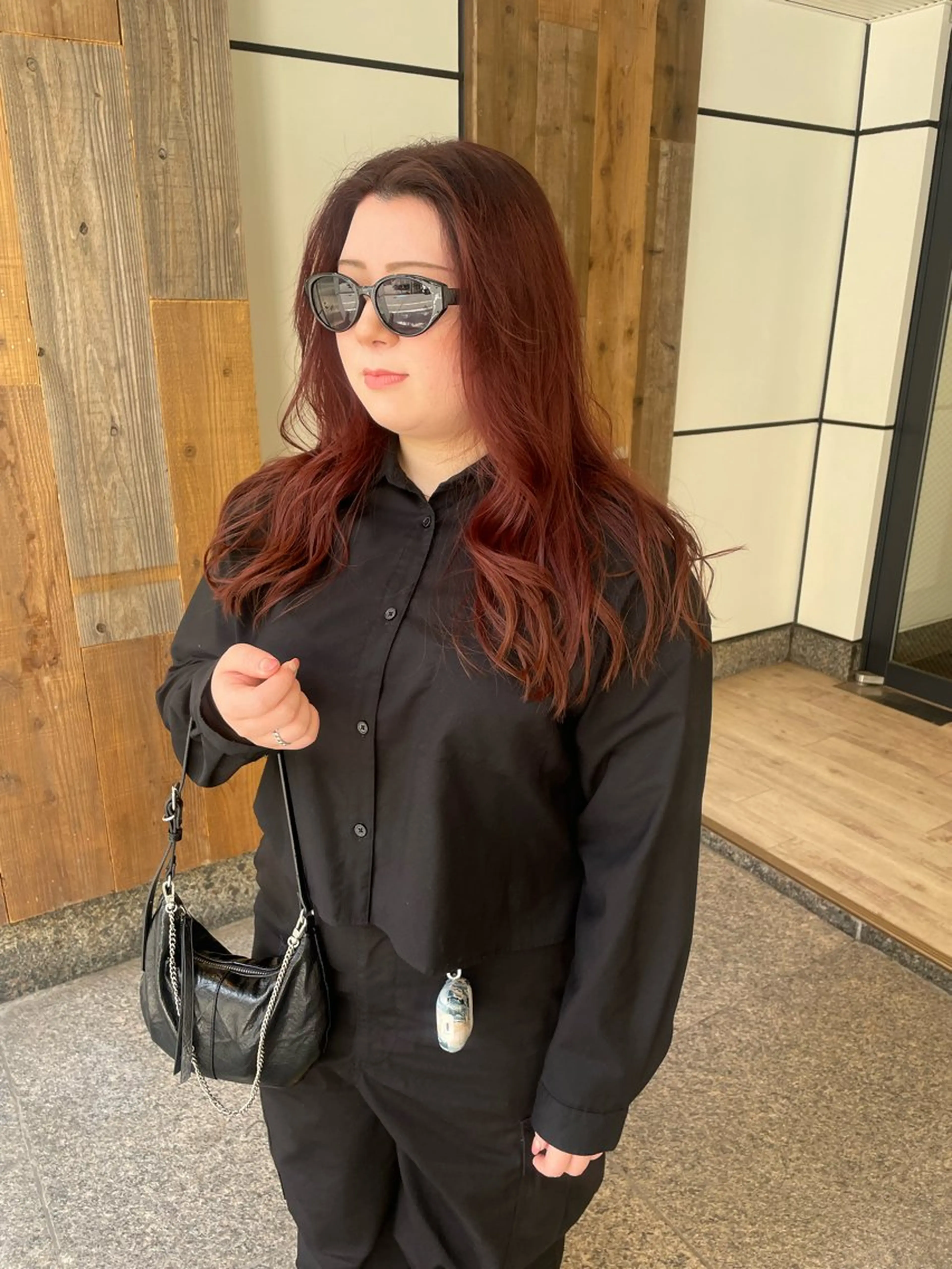 ロング カラー ブリーチ ブリーチなしカラー カット ヘアカラー 渋谷 留菜のヘアスタイル