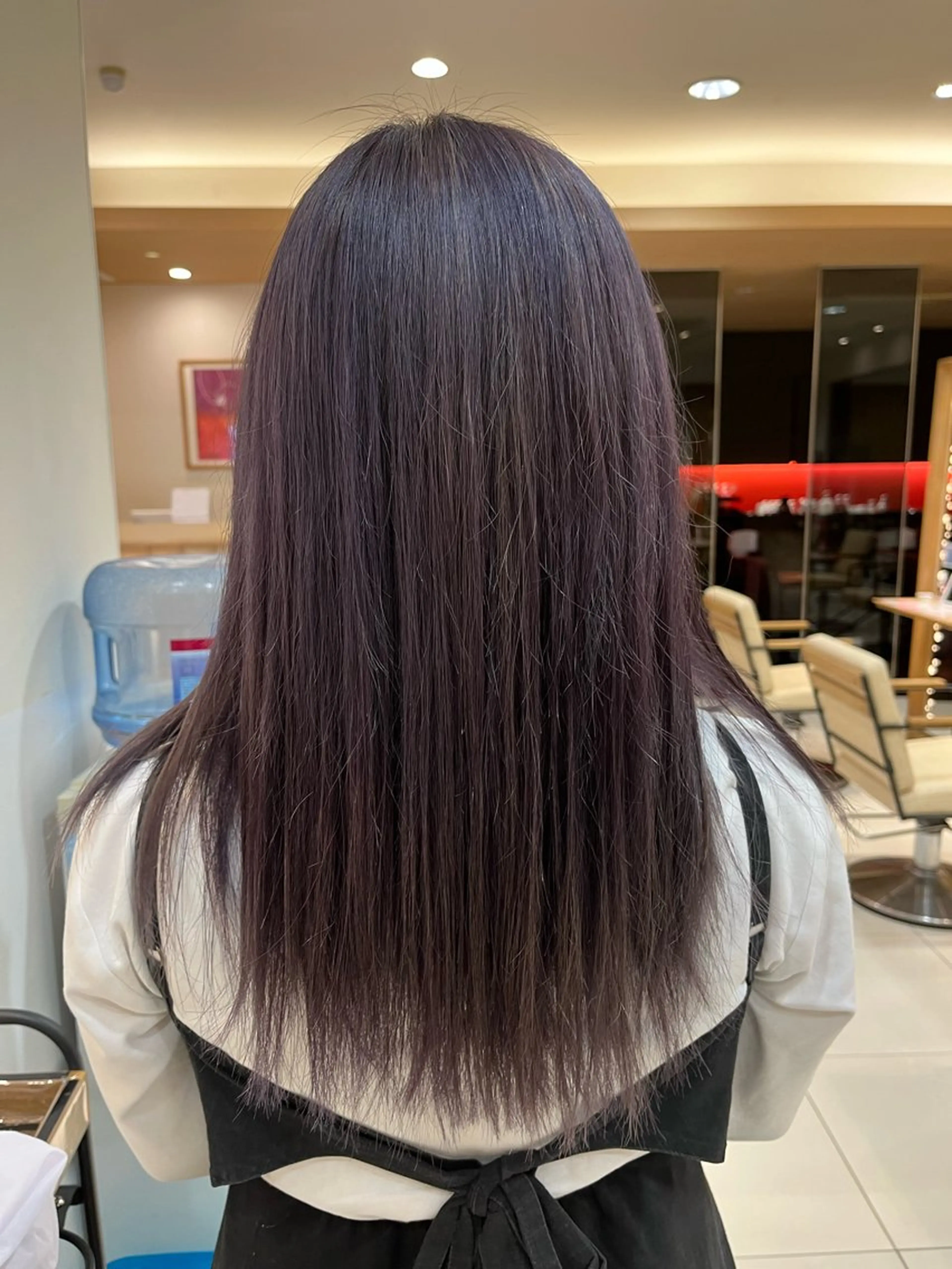 セミロング カラー ブルーカラー ダブルカラー ラベンダーカラー なつな/ 透明感カラーのヘアスタイル