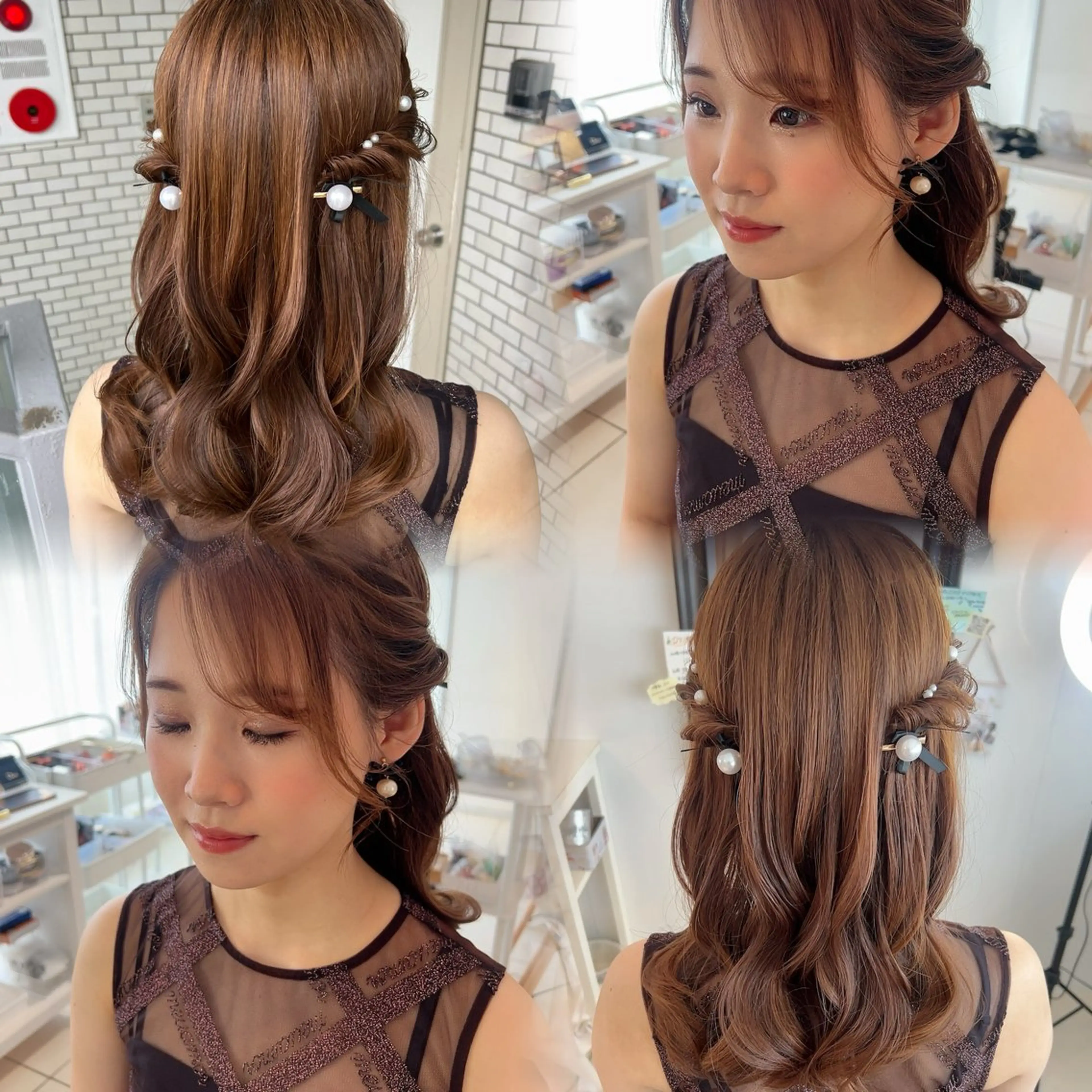 ヘアアレンジ ヘアセット 大人可愛いヘアメイク 💋🧚‍♀️しずかのヘアスタイル