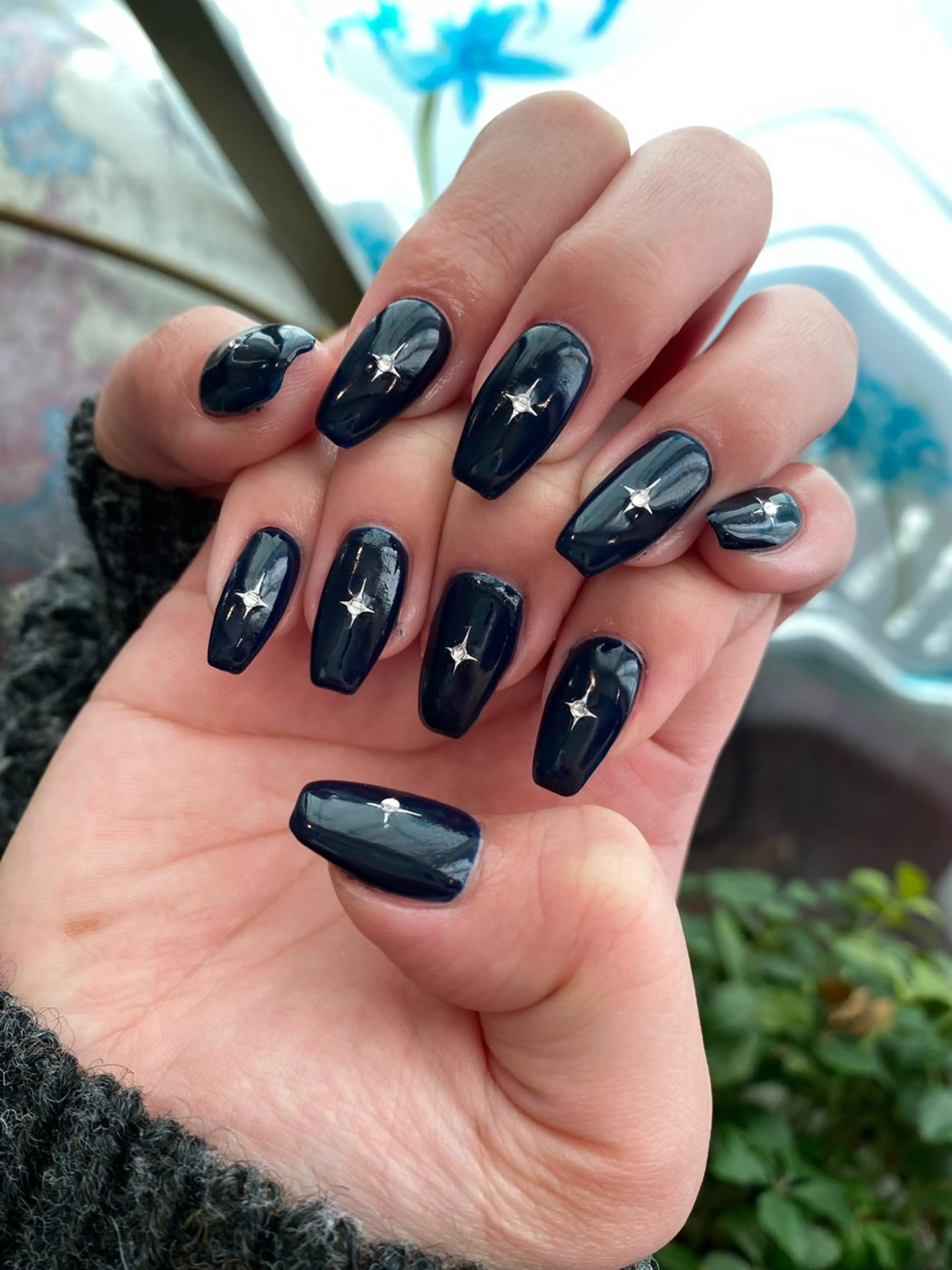 ネイル ハンドネイル crystal ⭐︎ colorのネイルデザイン