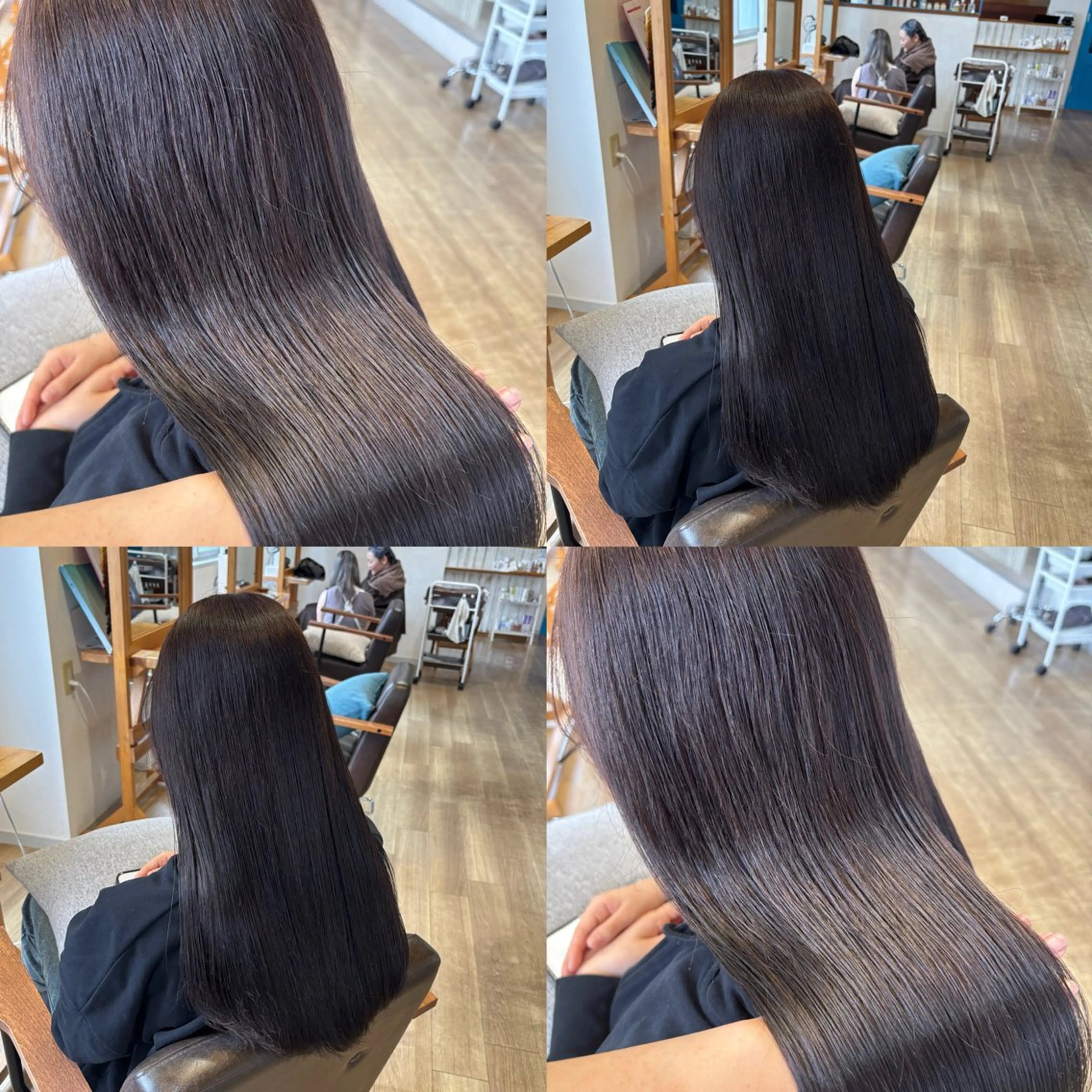 ロング カラー ブラウンカラー ヘアカラー トリートメント RINNO🌷艶髪/ 艶カラー/縮毛矯正のヘアスタイル