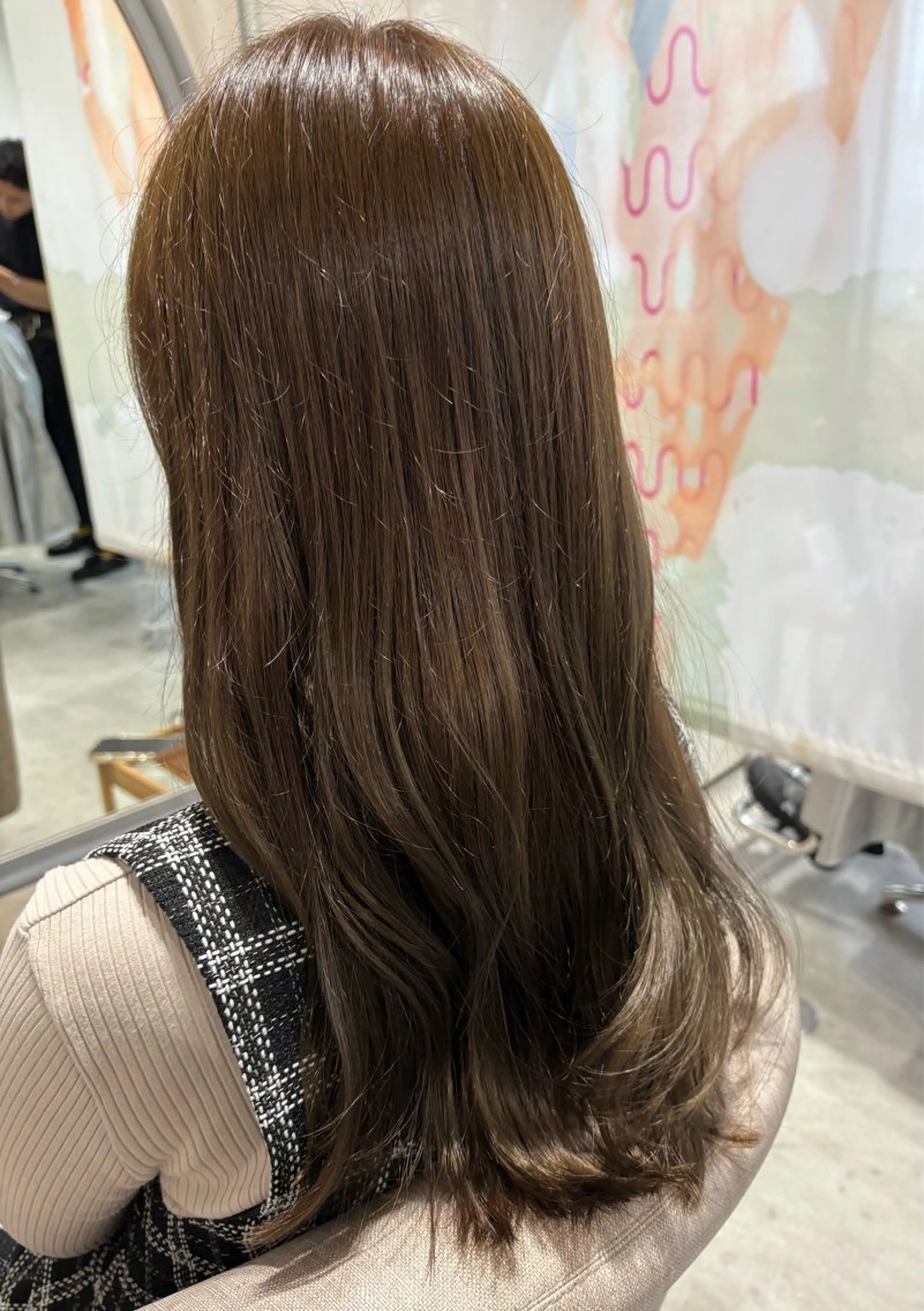 ロング カット ヘアカラー トリートメント 【日韓風、レイヤー】 🤍ひらい　なつきのヘアスタイル