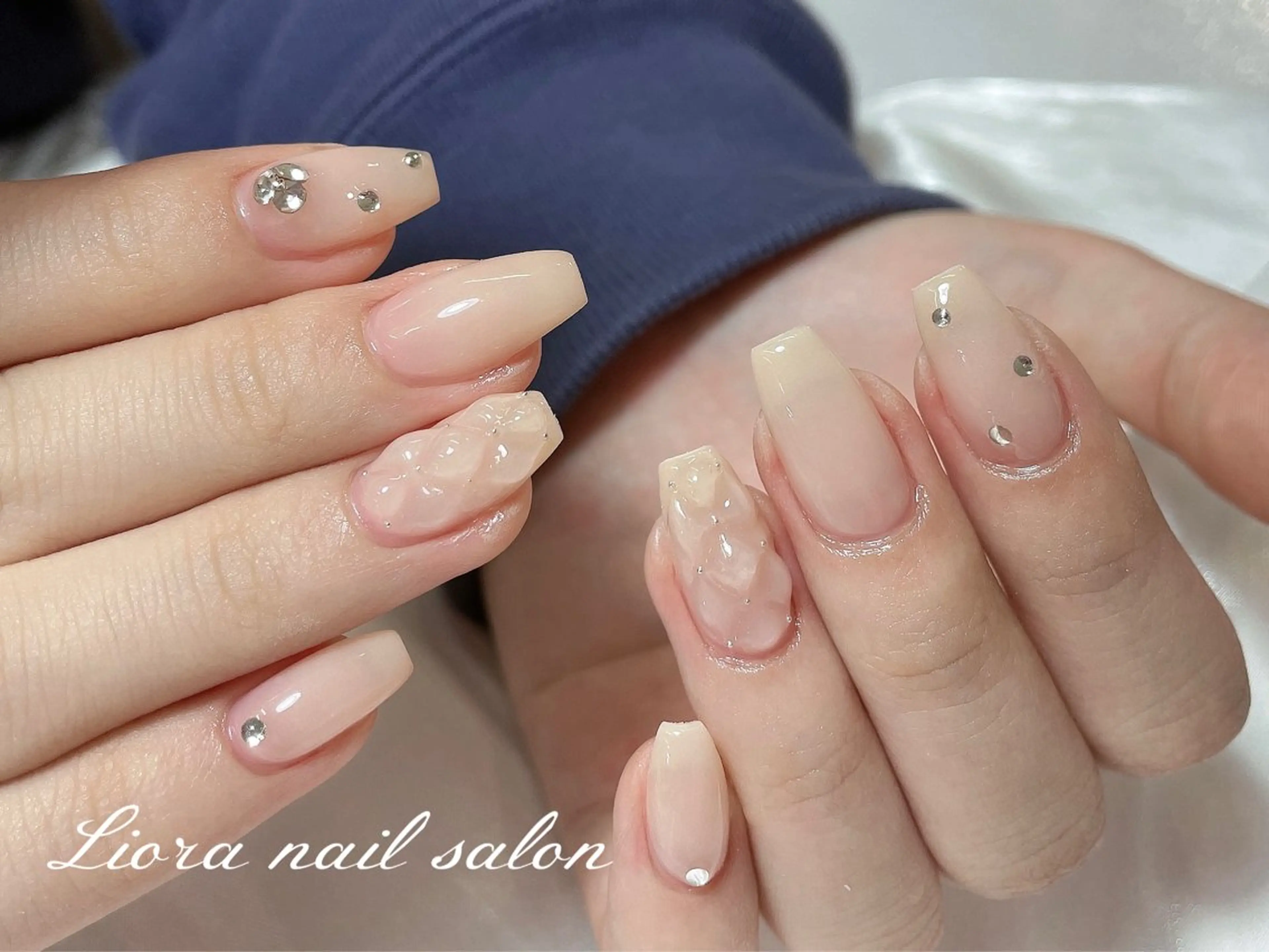 ネイル チークネイル フットネイル フレンチネイル ジェルネイル ガーリー ハンドネイル Liora nail スカルプ専門店のネイルデザイン