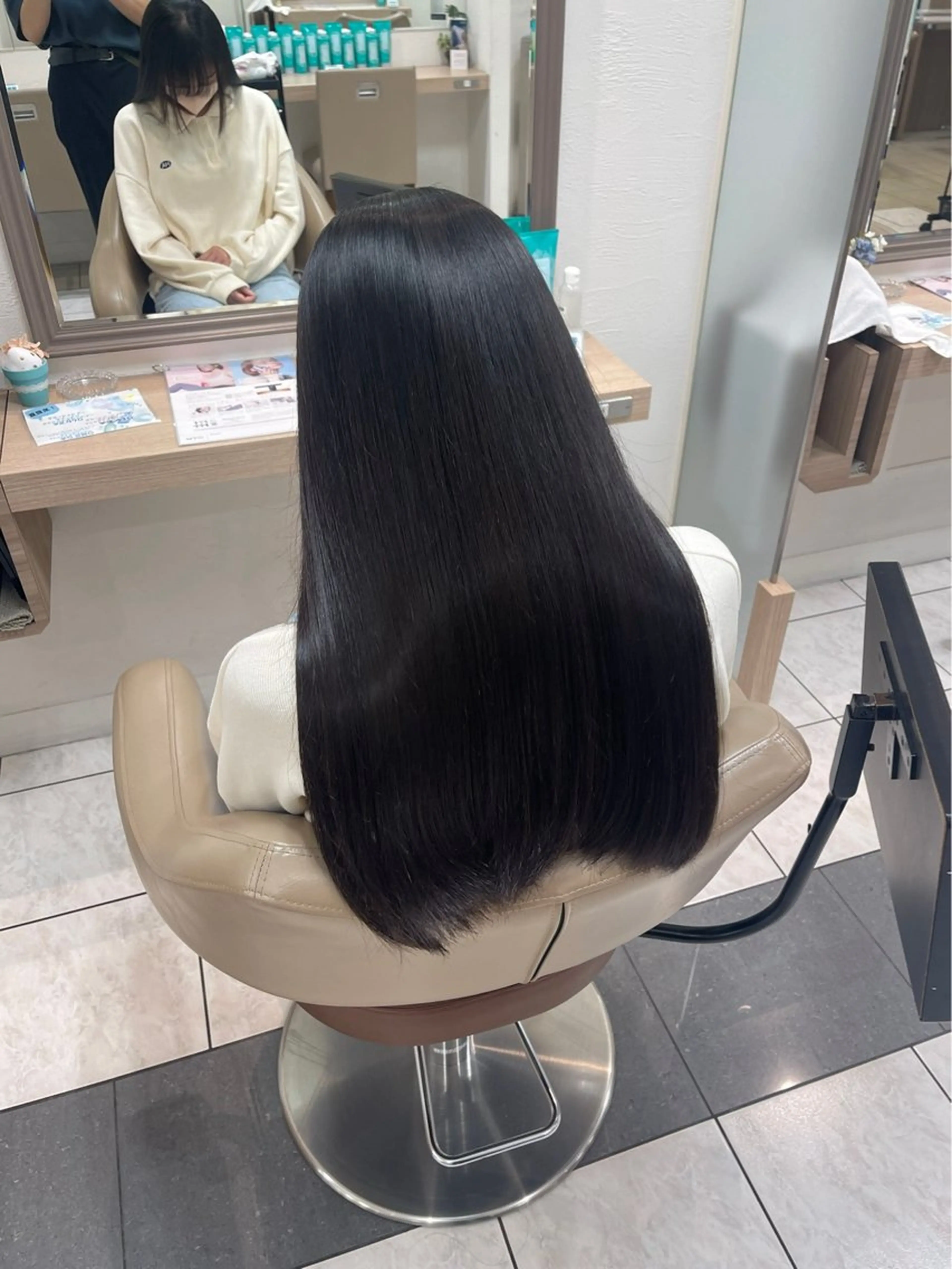 ロング カラー 縮毛矯正 🍒Ash国立 阿部妃南🍒のヘアスタイル