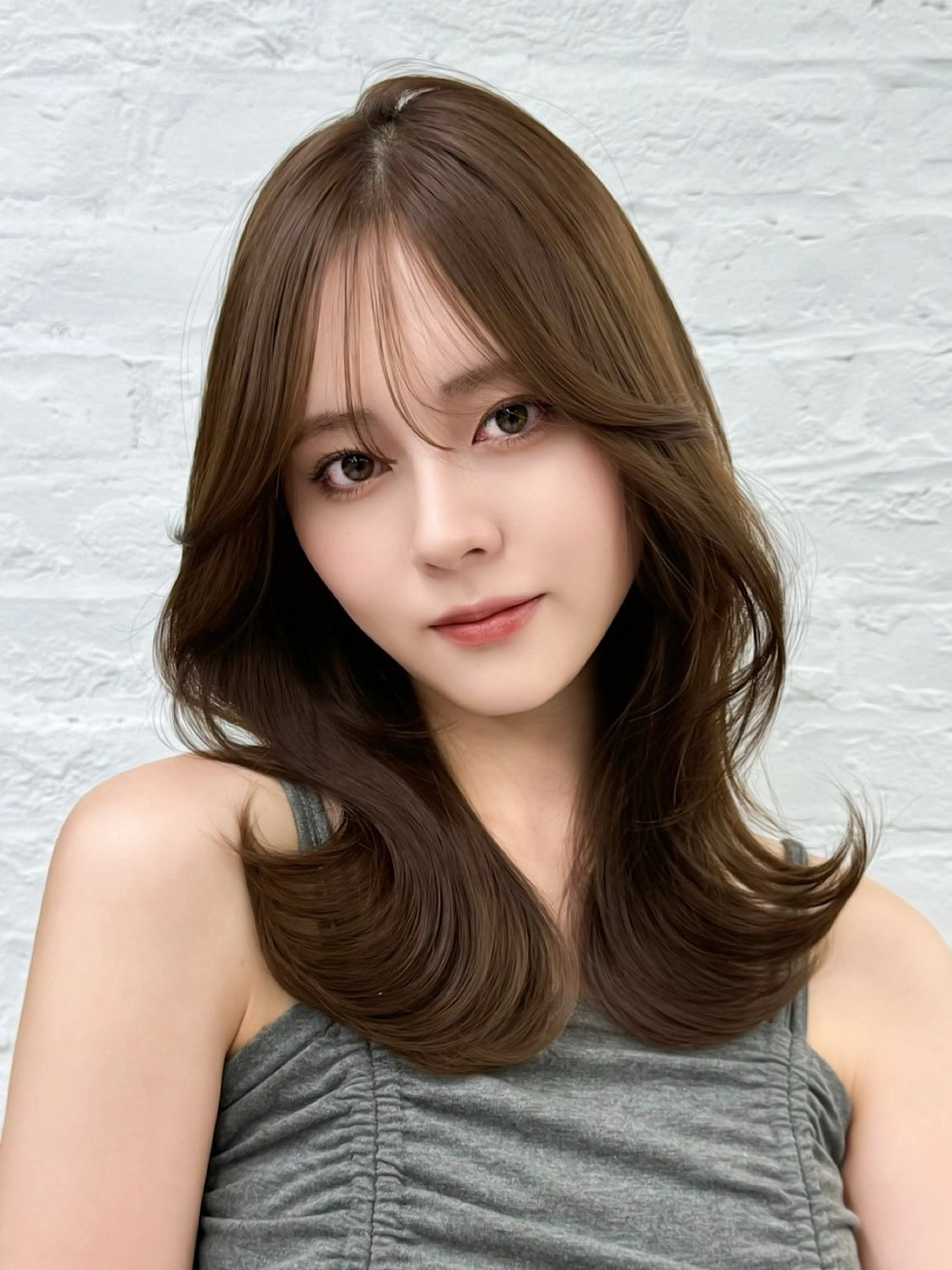 セミロング 映える顔まわり/前髪 特化 💗 ユキマのヘアスタイル