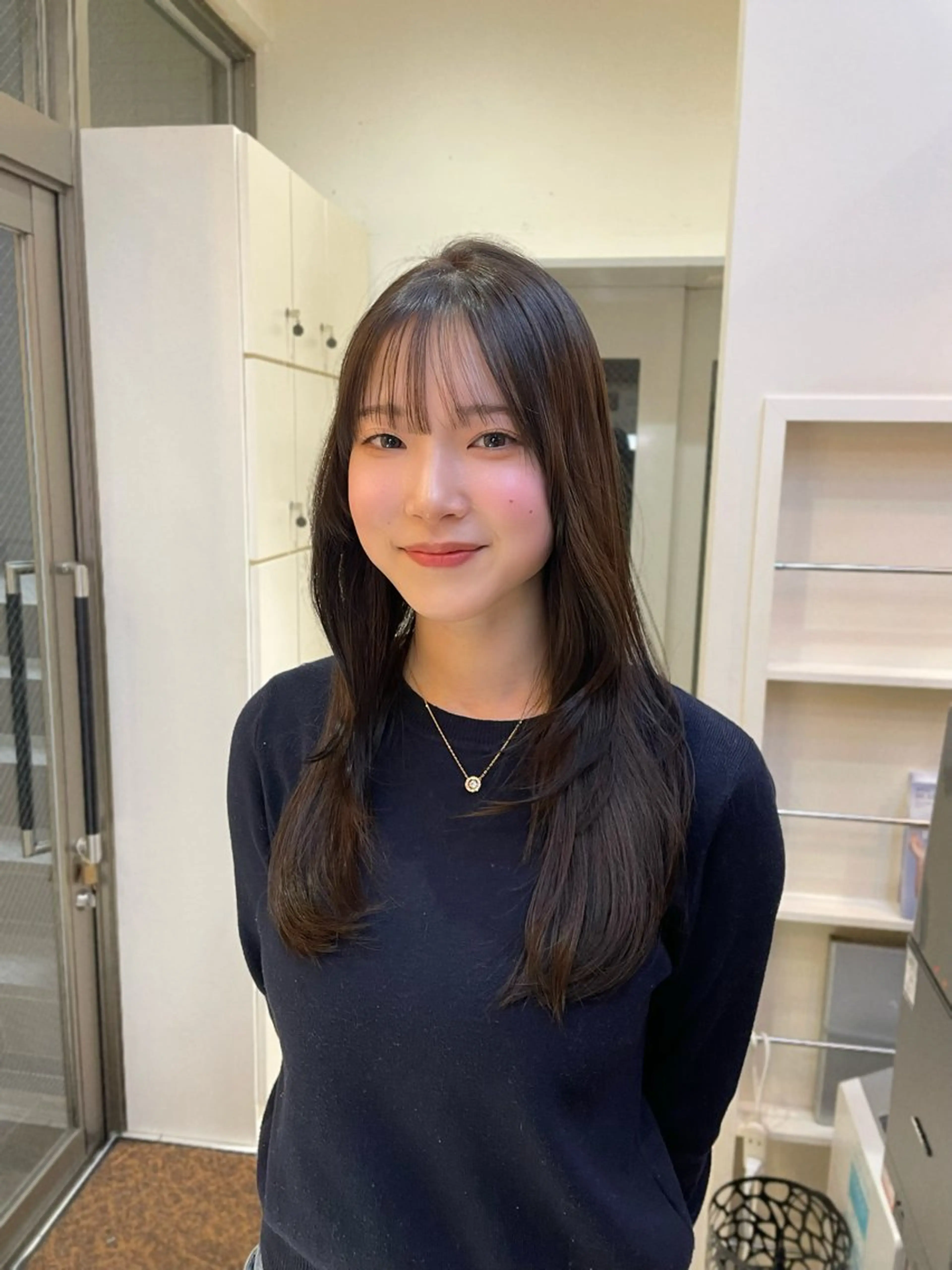 ロング mao♡ベージュ/ 顔周りカットのヘアスタイル