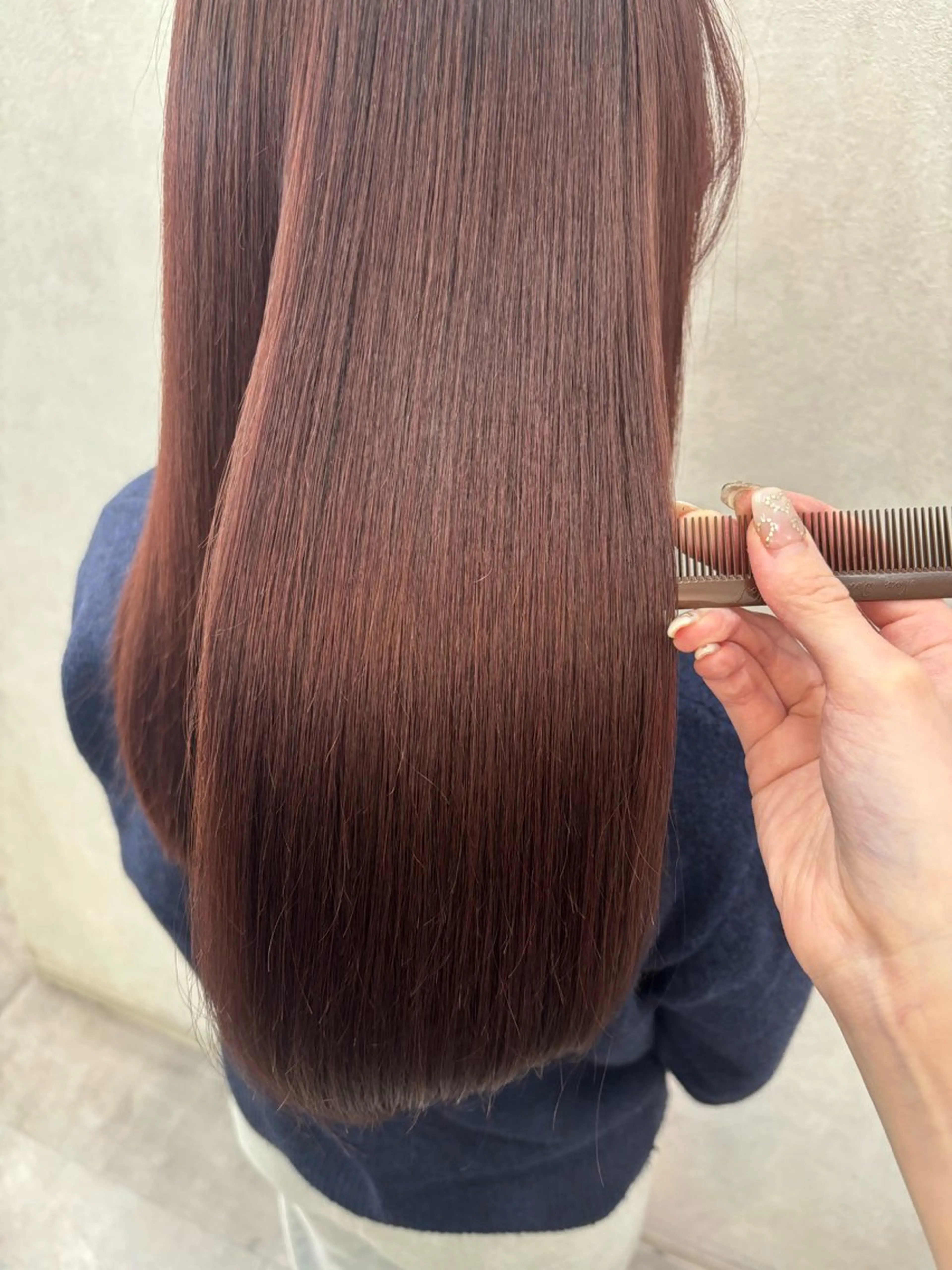 ロング カラー 水島 悠香子のヘアスタイル