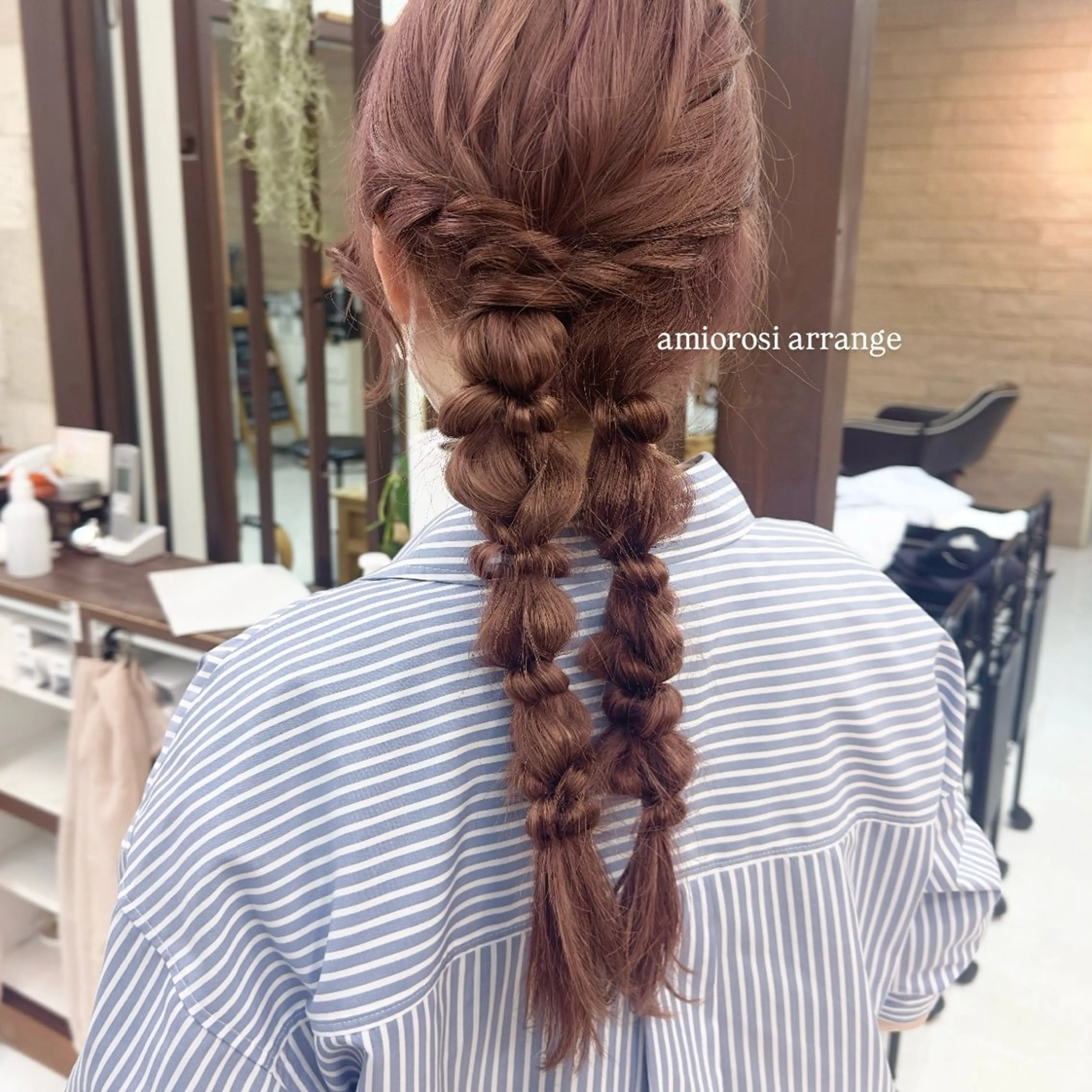 ロング カラー ヘアアレンジ ヘアセット makoto / 韓国風ヘア🎀🪄︎のヘアスタイル