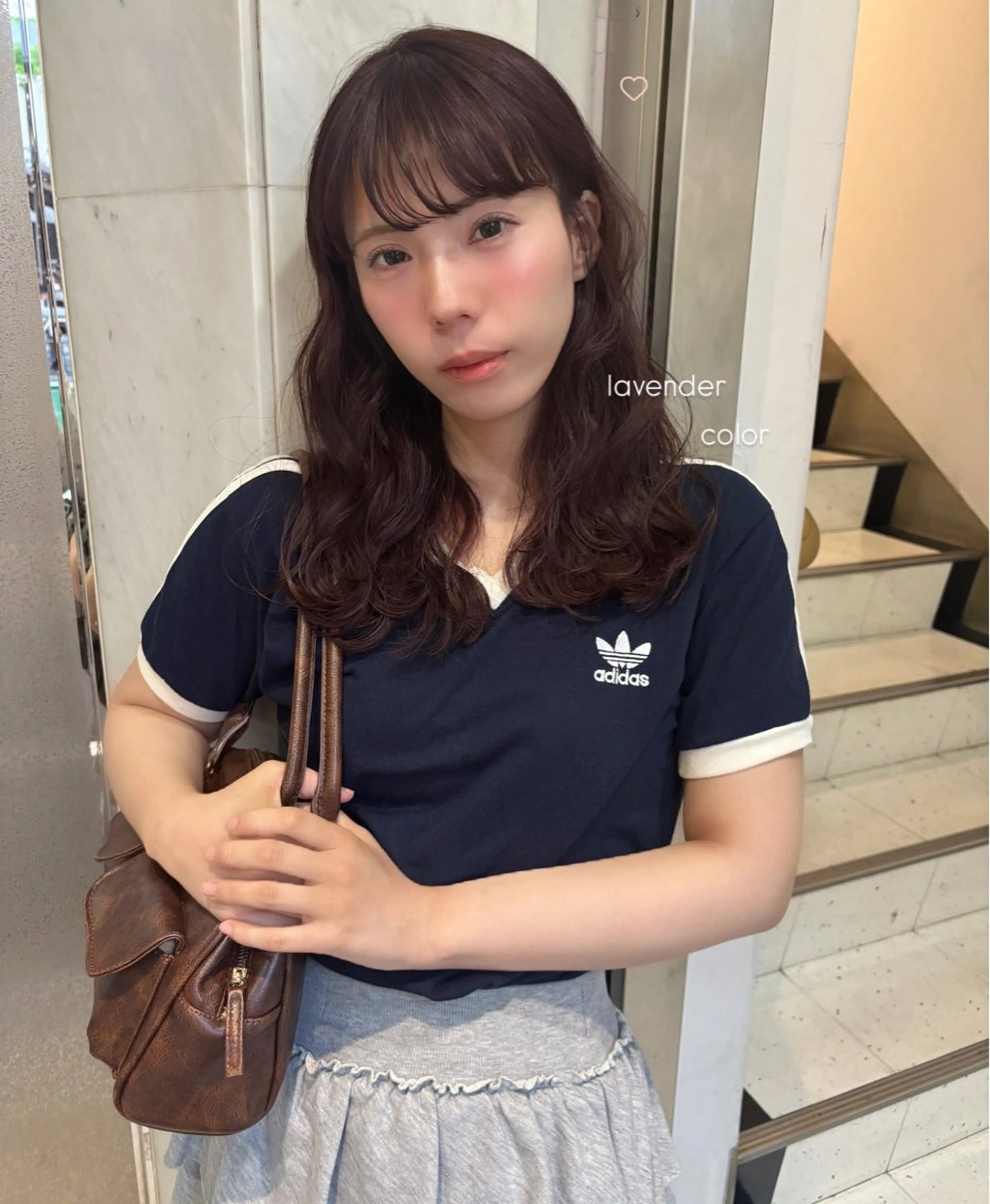 セミロング カラー ヘアカラー riria/ボブ /透明感カラー🎀のヘアスタイル