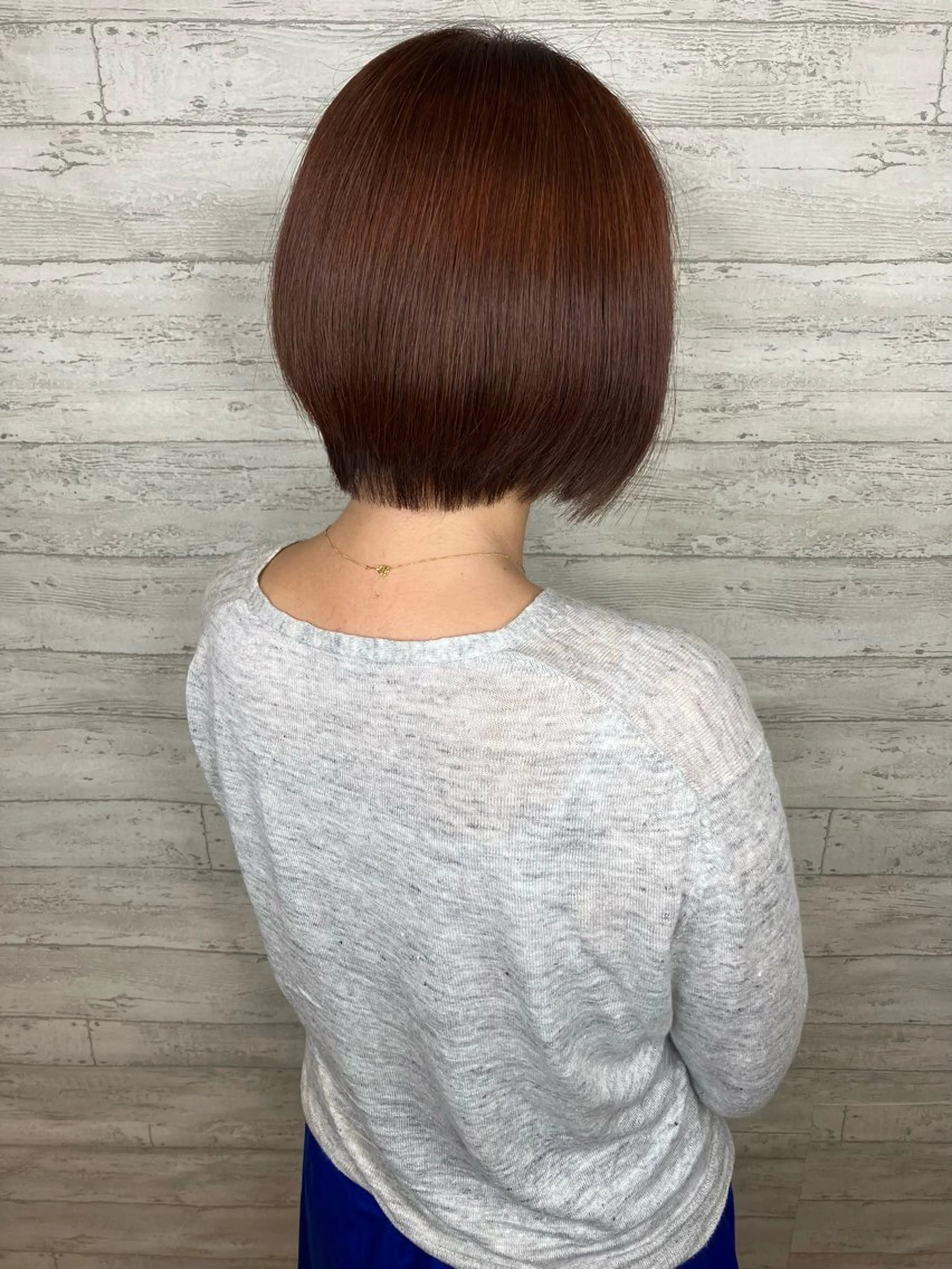 ショート カラー ブラウンカラー オレンジ オレンジブラウン 小池 穂果/ 府中のヘアスタイル