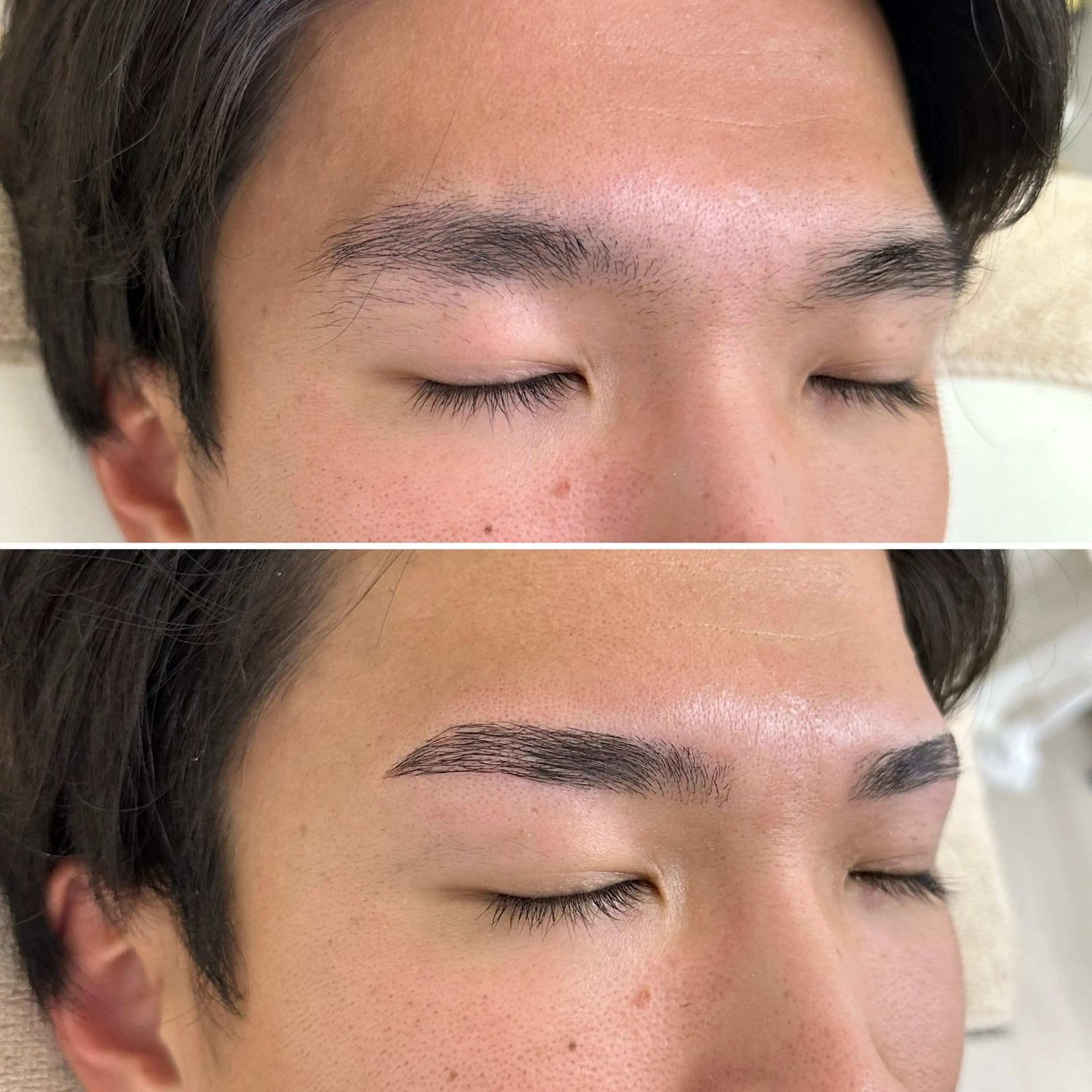 メンズ アイブロウ ワックス脱毛 眉毛&まつげ 似合わせデザイン功刀のマツエク・マツパデザイン