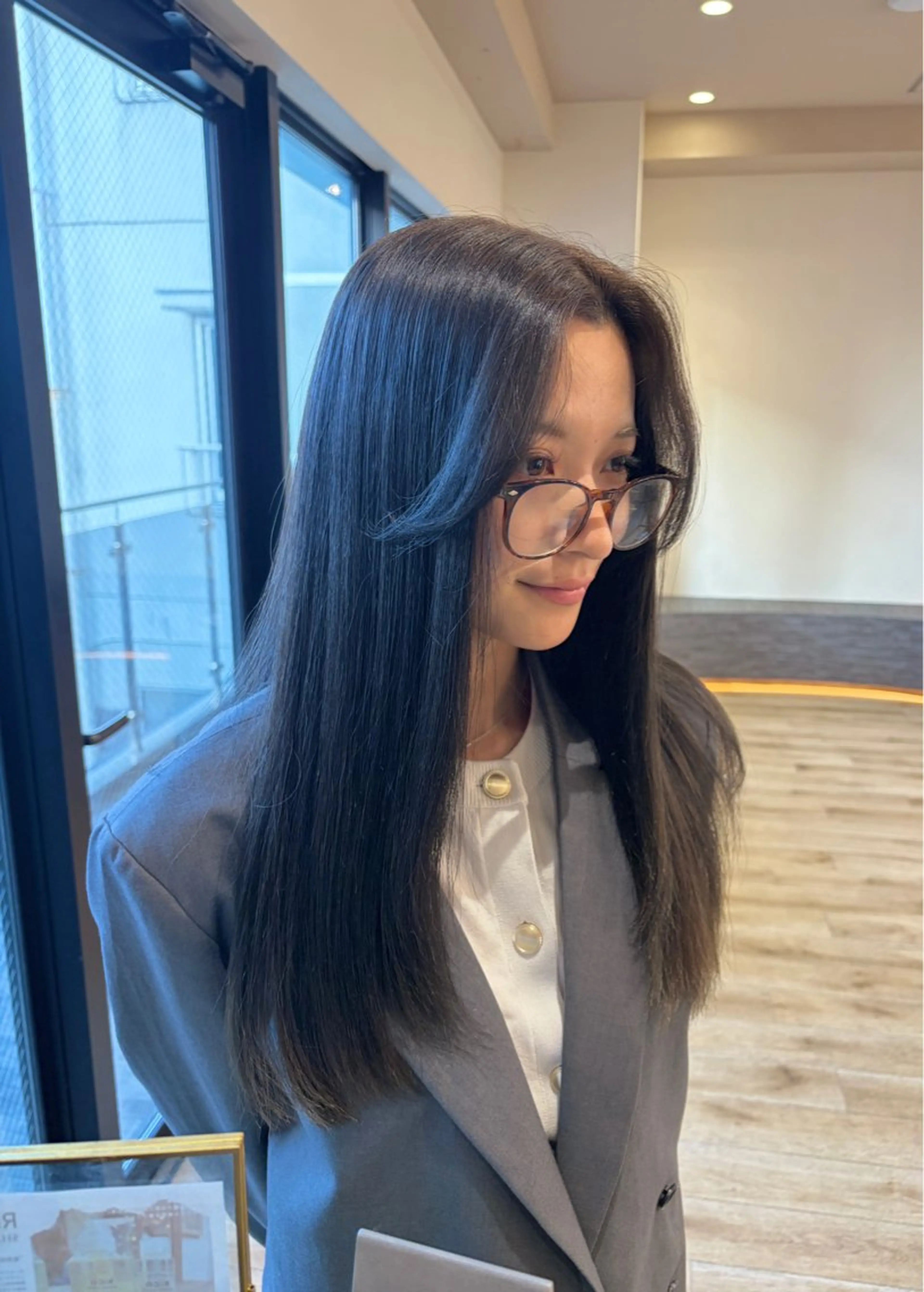 ロング 🩵透明感/艶カラー /ダブルカラー🪽のヘアスタイル