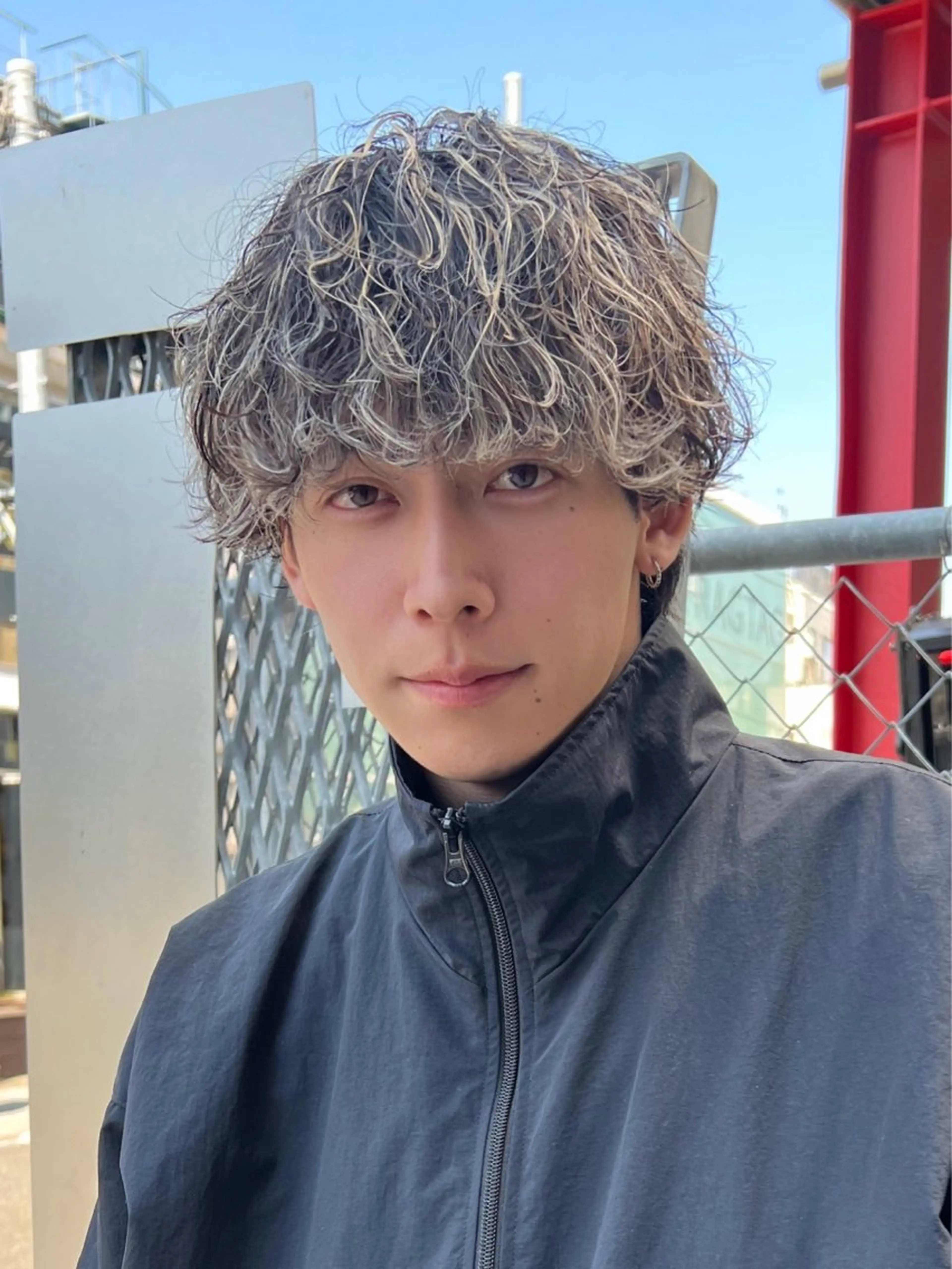 パーマ メンズ 藤平海音/fifth PARKのヘアスタイル