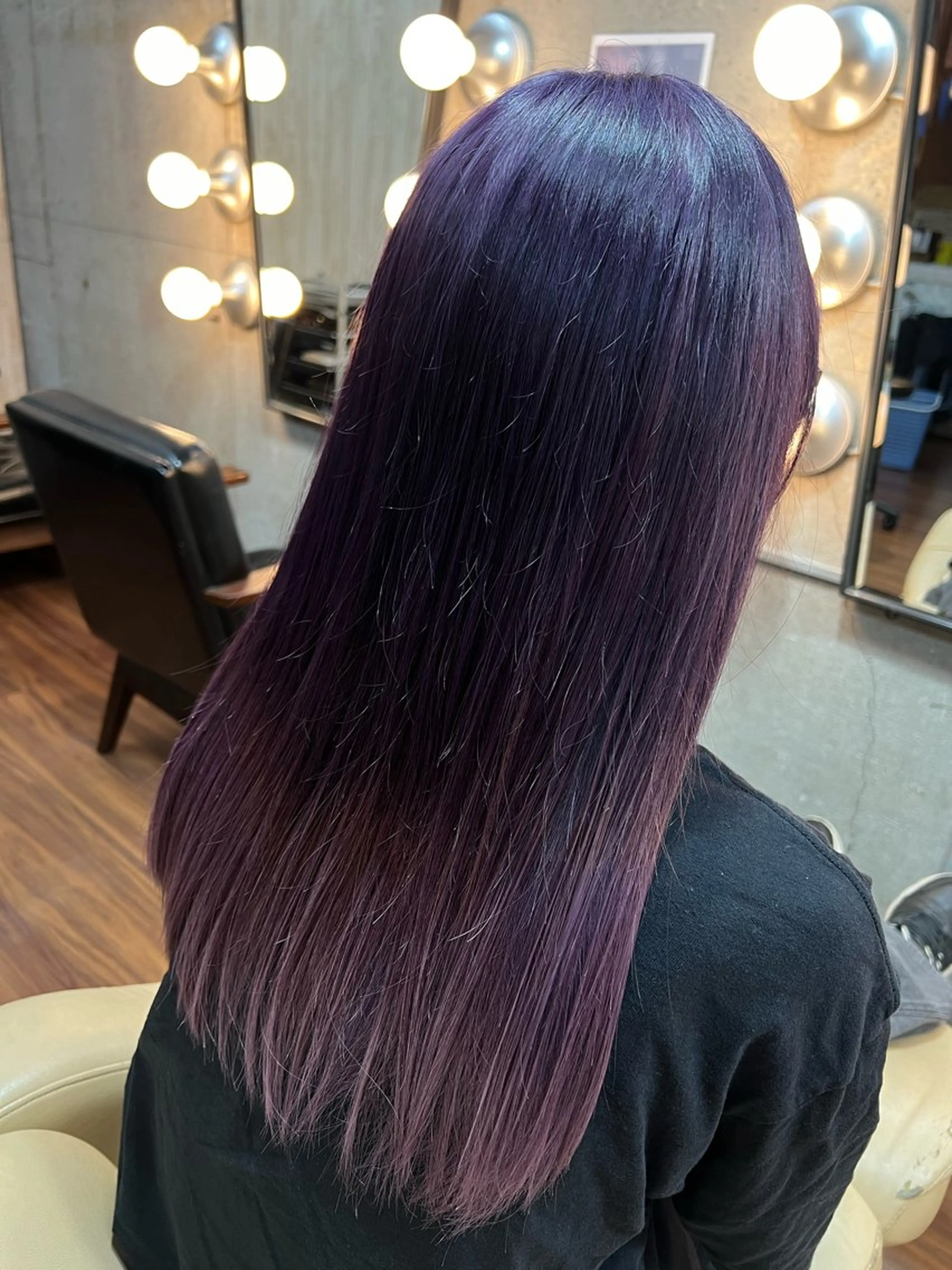 ロング カラー グラデーションカラー パープルカラー M.Fe's はるな 🖤メンズカット募集のヘアスタイル