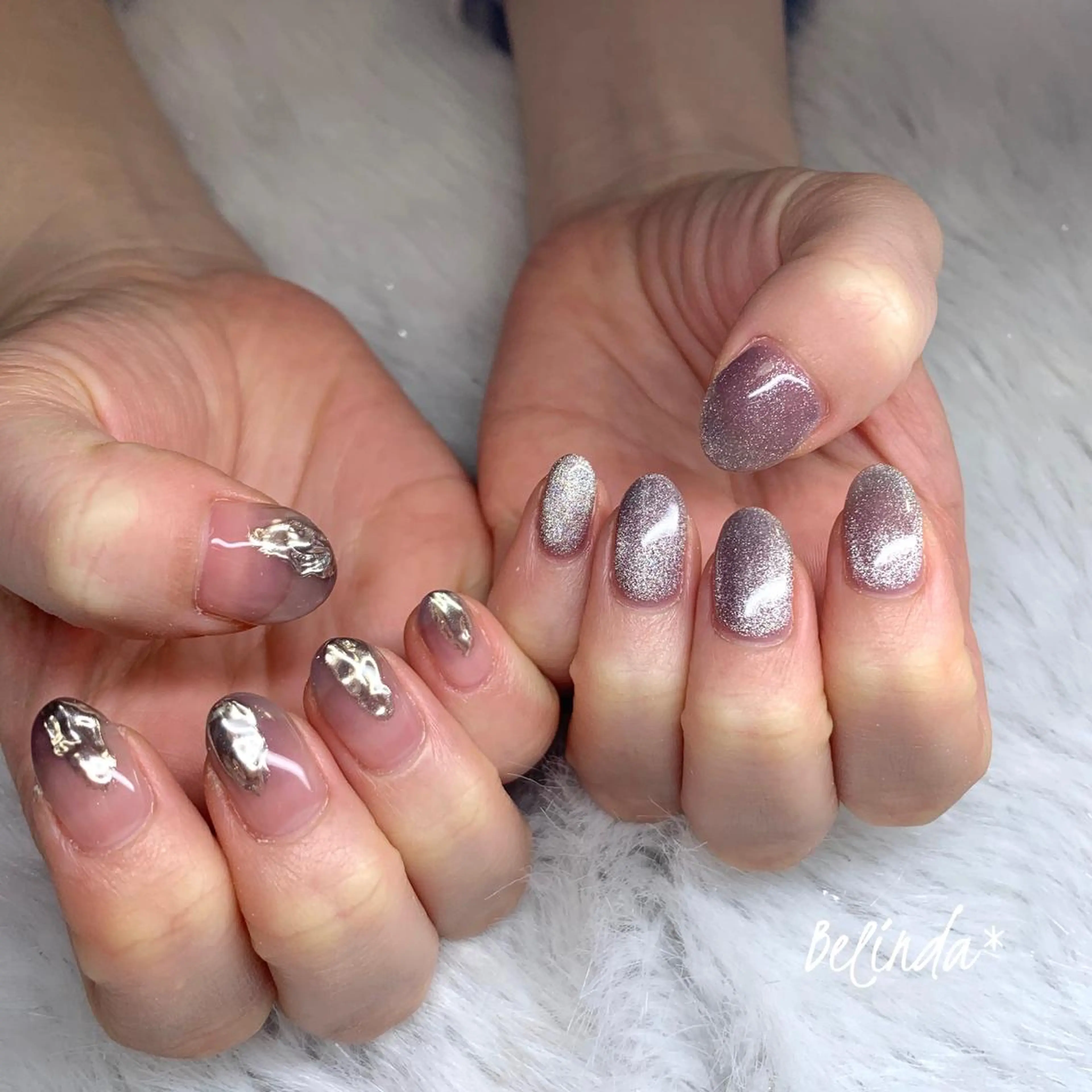 ネイル マグネットネイル ハンドネイル Belinda Nailのネイルデザイン