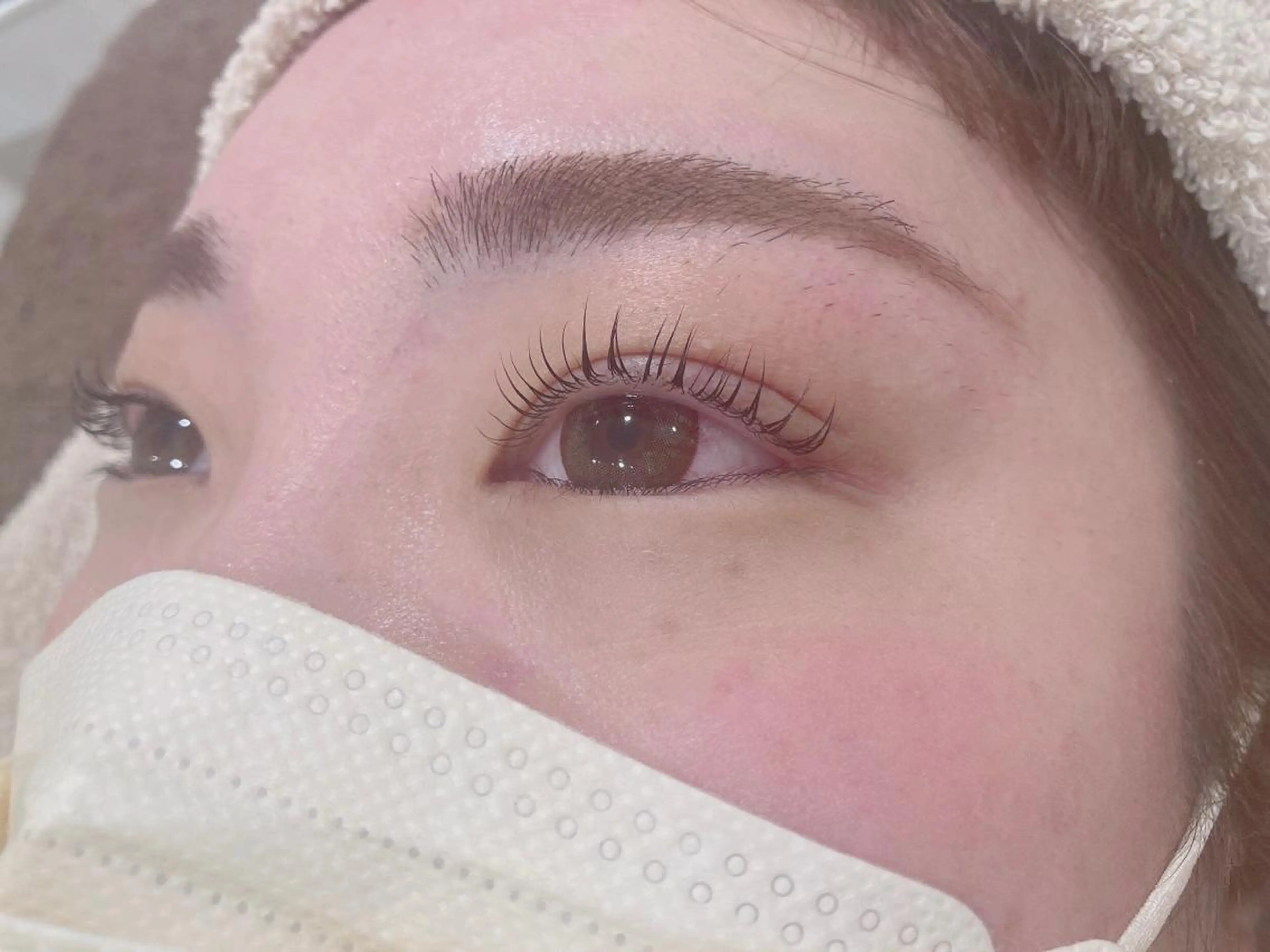 マツエク・マツパ 曲がる縮毛矯正 LIBER 岩名のヘアスタイル