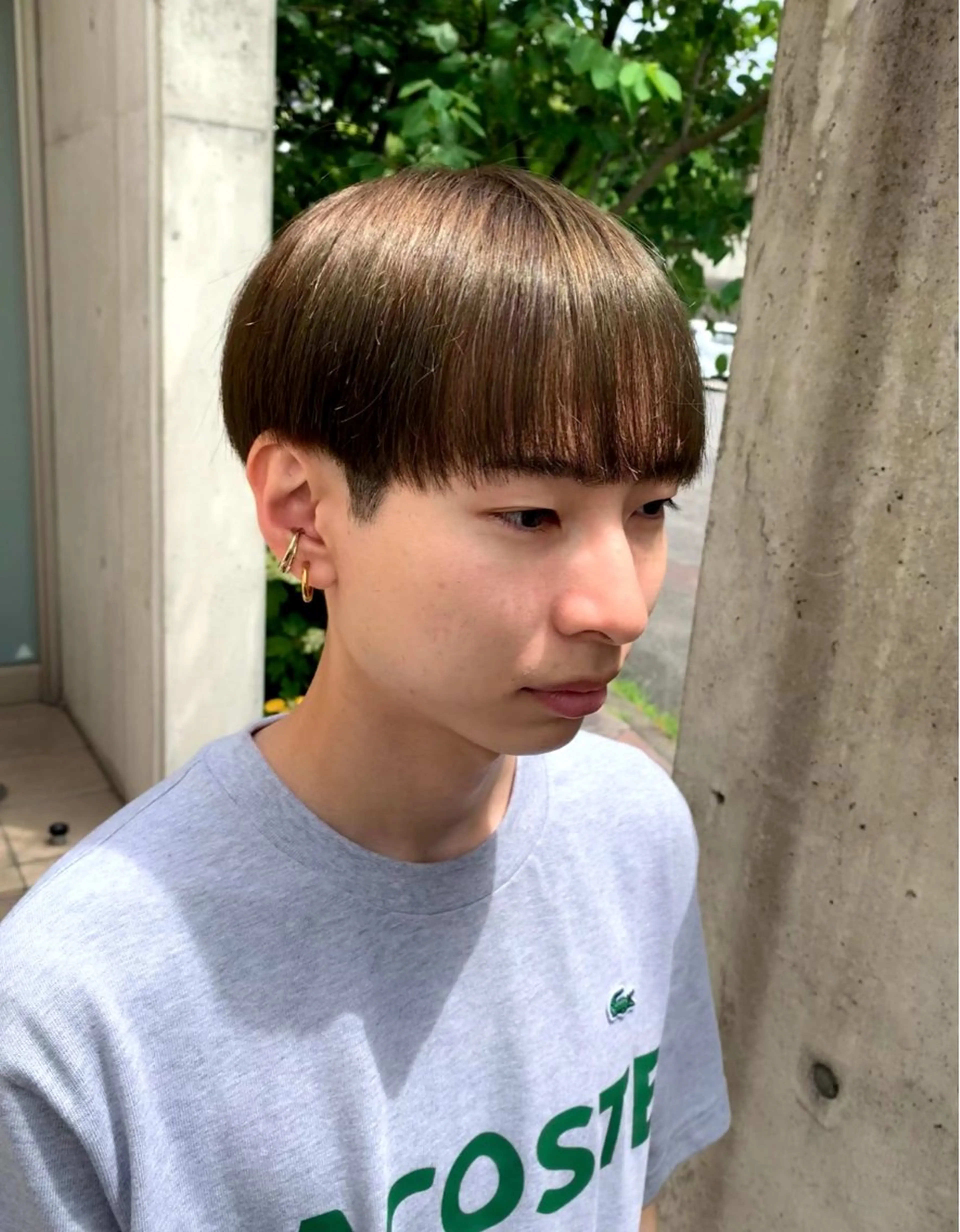 ショート カラー メンズ メンズブリーチ ブリーチ 透明感カラー ダブルカラー ブリーチなしカラー カット ヘアカラー 飛田 優のヘアスタイル