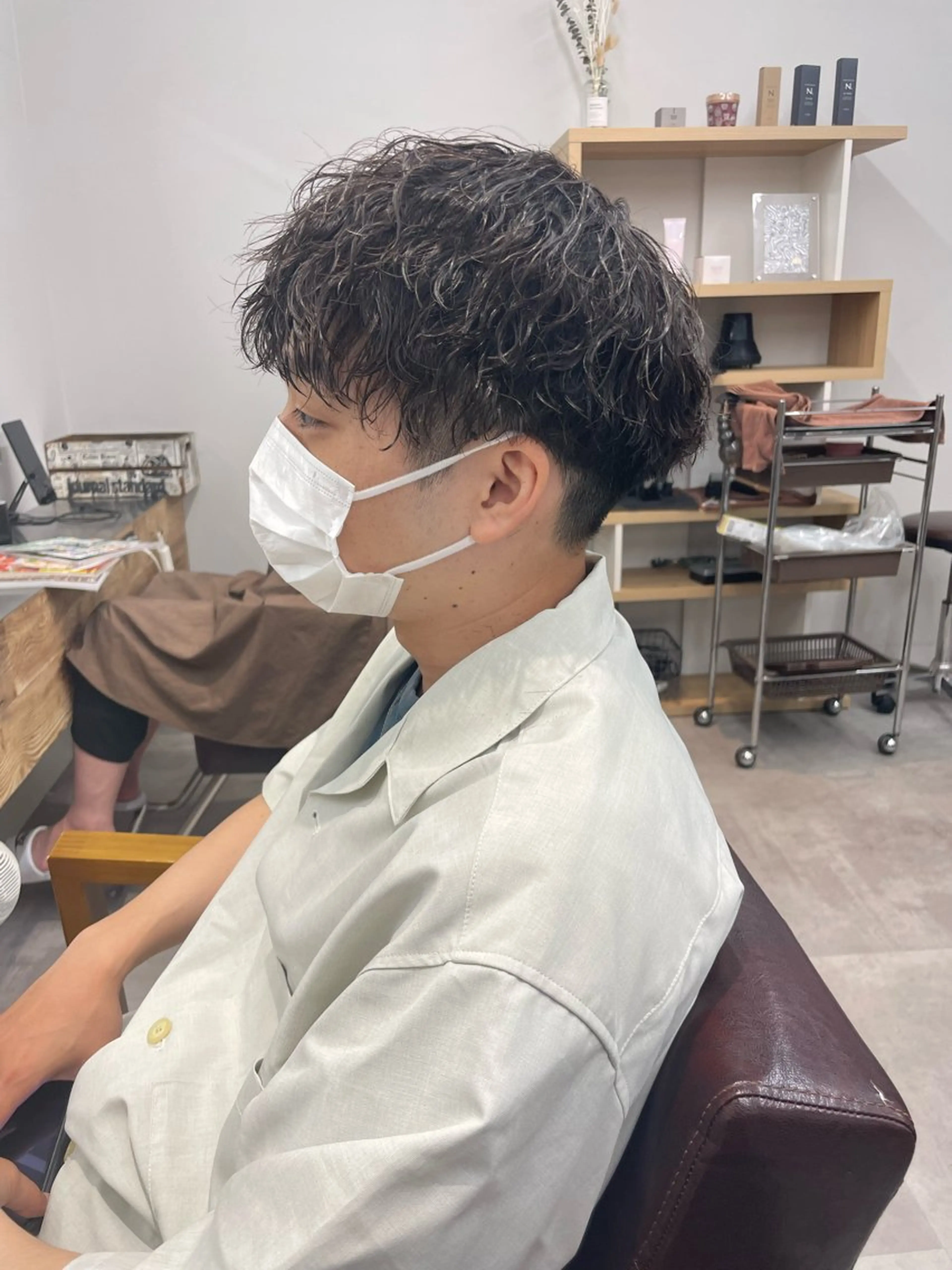 ショート パーマ ヘアアレンジ メンズ カット パーマ ヘアセット 🔥メンズ特化🔥 木村 祐太のヘアスタイル