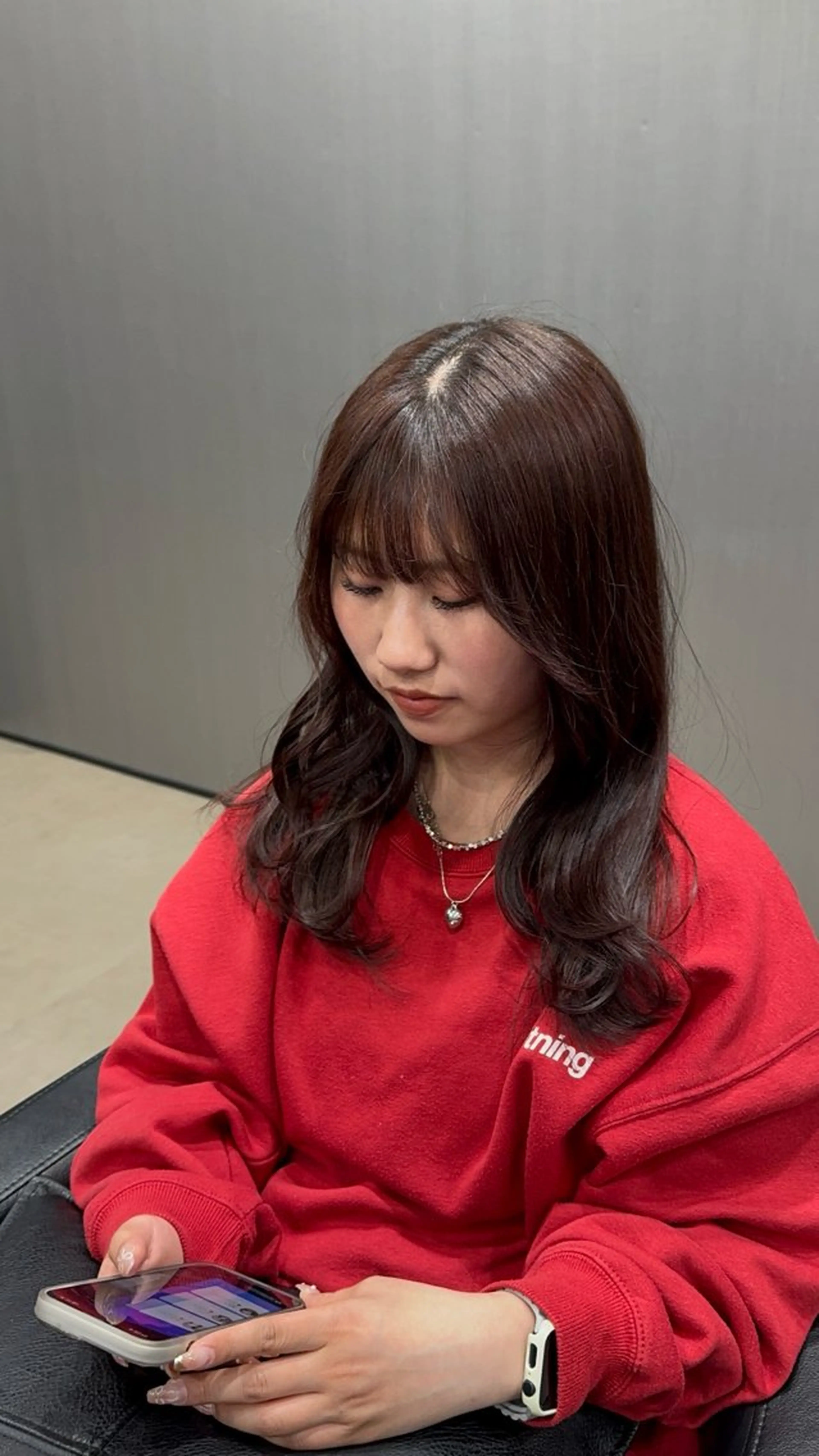 ロング カラー 池田 龍生のヘアスタイル