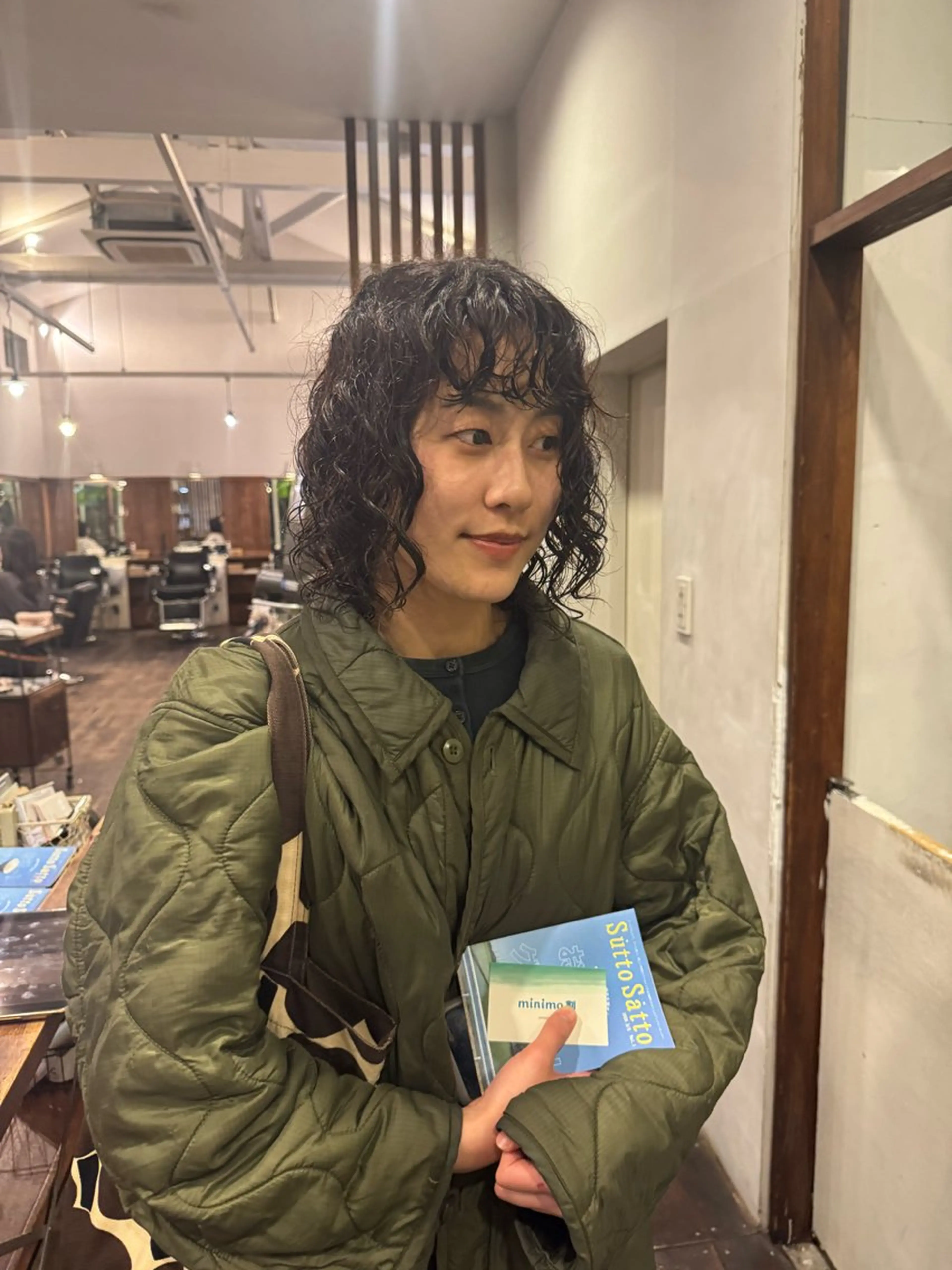 ミディアム パーマ カット パーマ MOK大阪梅田店 Asahiのヘアスタイル