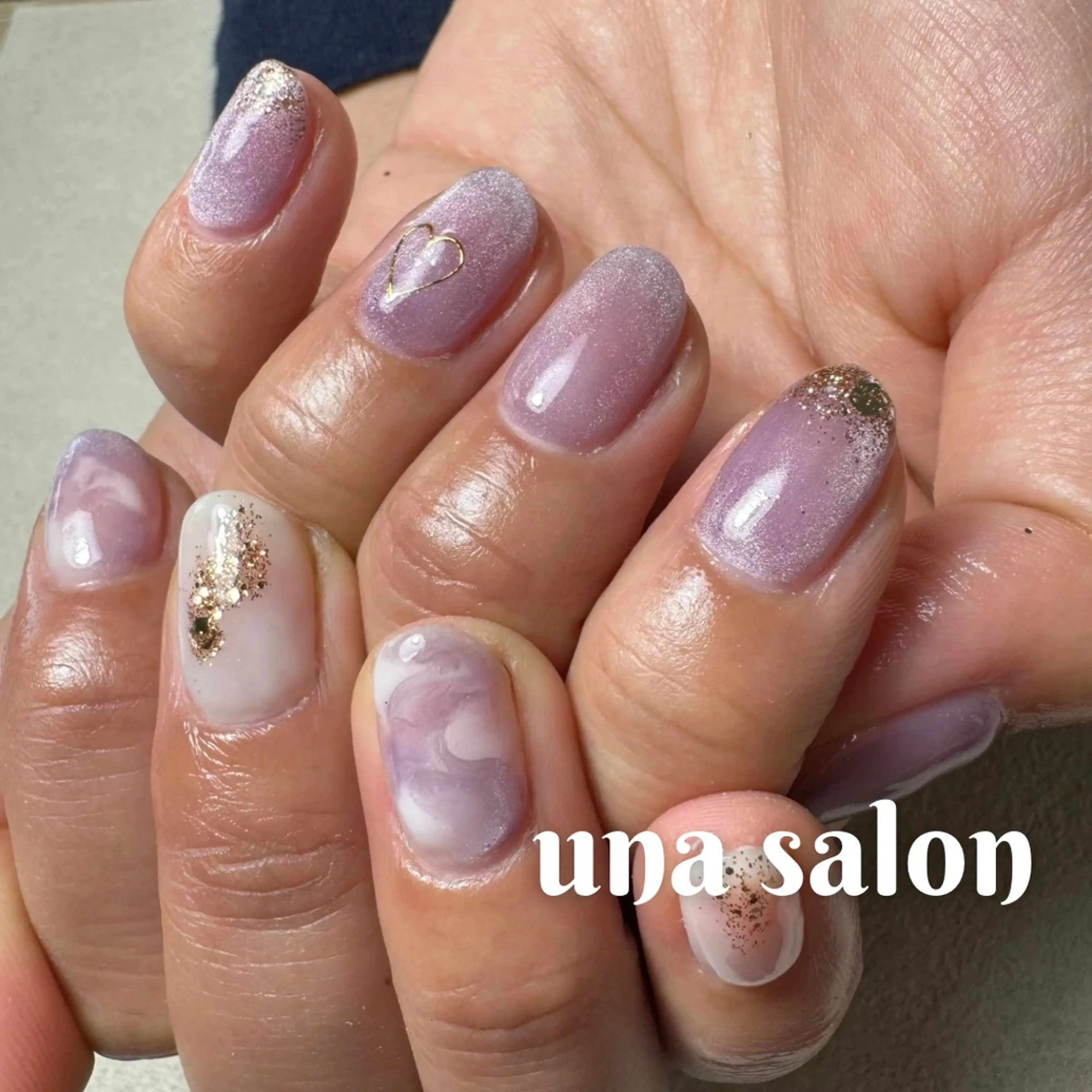 ネイル マグネットネイル ニュアンスネイル una salon / ネイル&顔脱毛のネイルデザイン