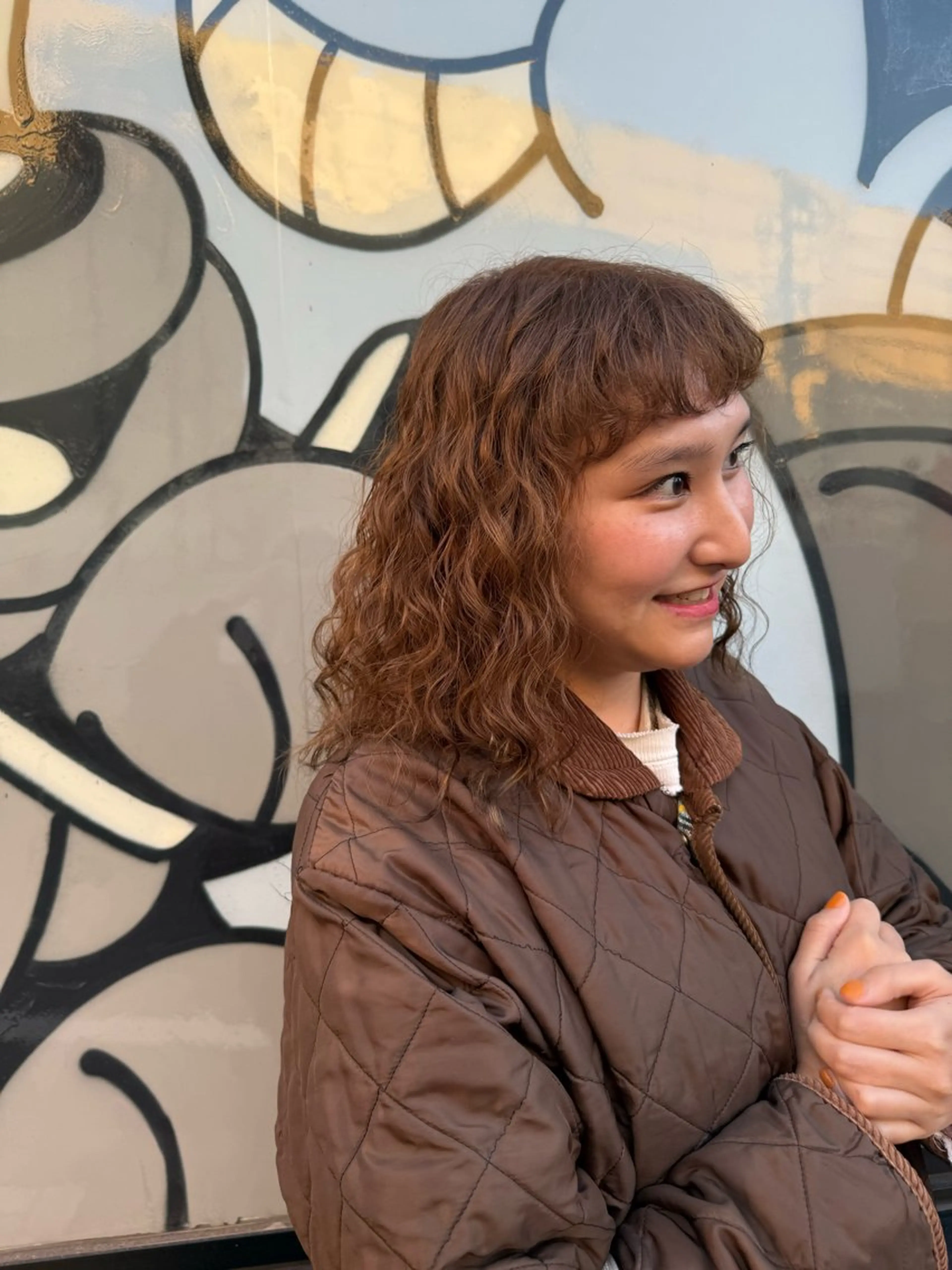 ミディアム デジタルパーマ/ ウェーブパーマ/神野のヘアスタイル