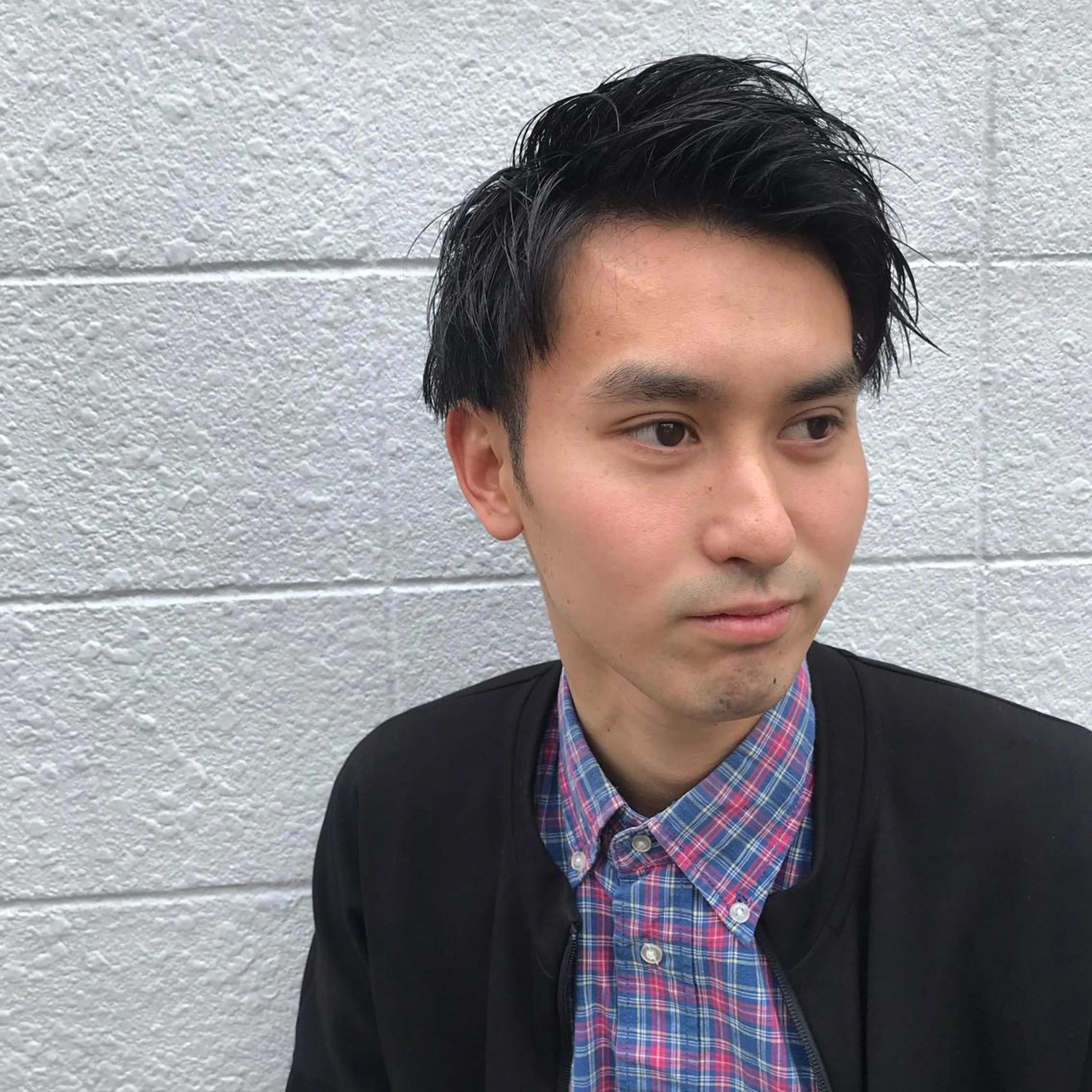 ショート カラー パーマ メンズ JUNTA 梅田茶屋町のヘアスタイル