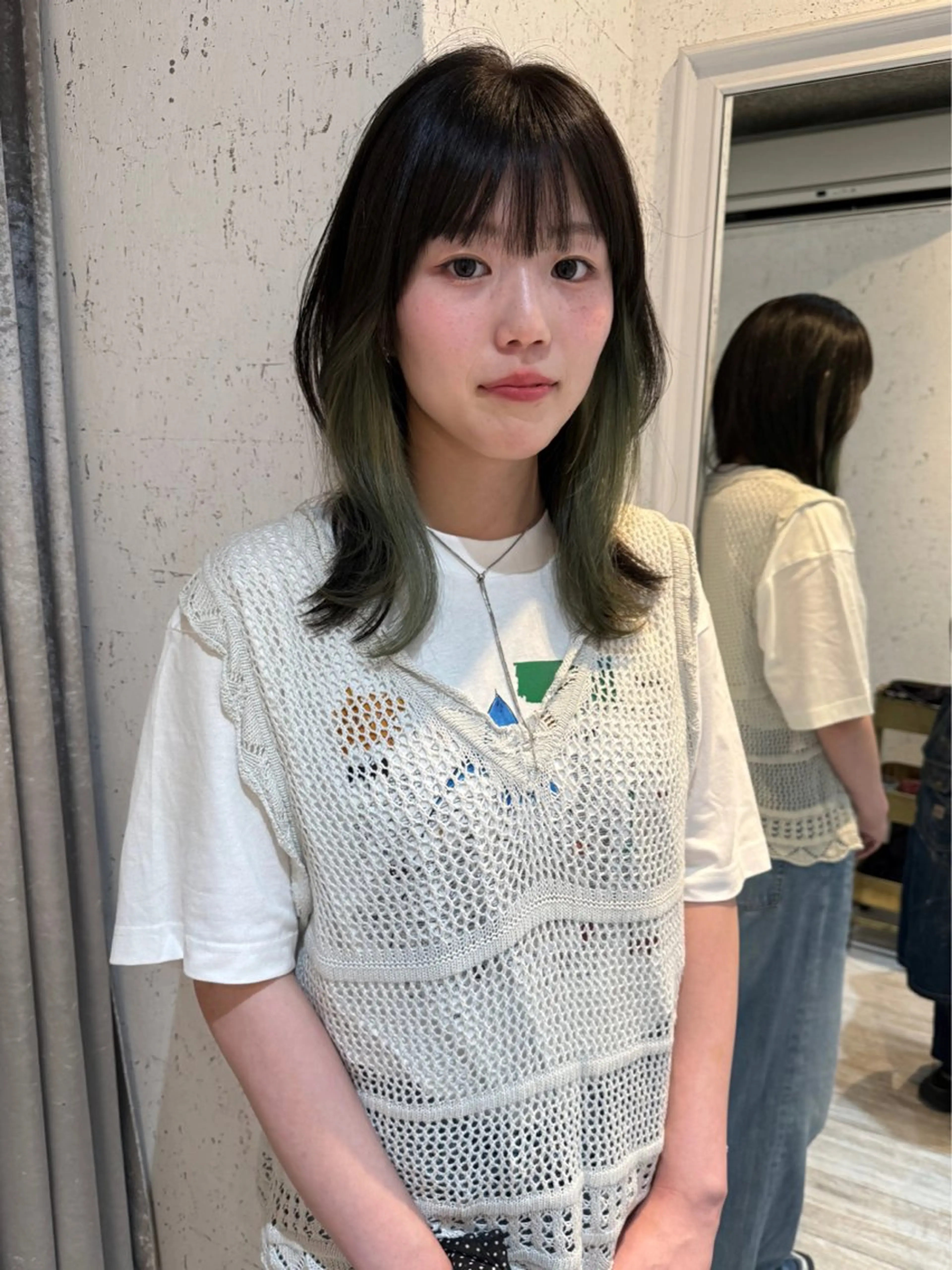 ミディアム カラー カット ヘアカラー トリートメント mai / linoah˚✧のヘアスタイル