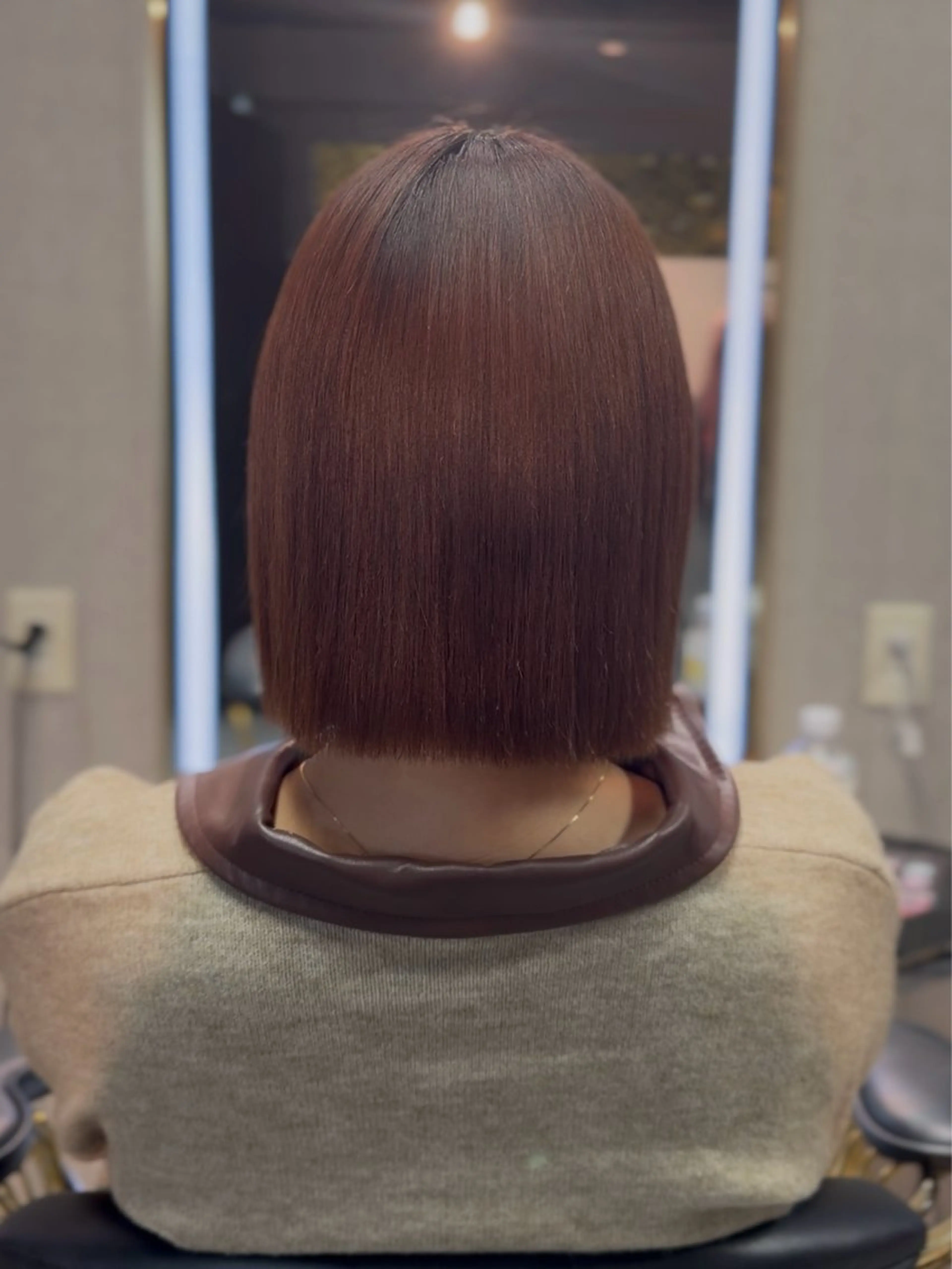 ショート カット 縮毛矯正 ナリキ/ダブルカラー /ダブルカラーモデルのヘアスタイル