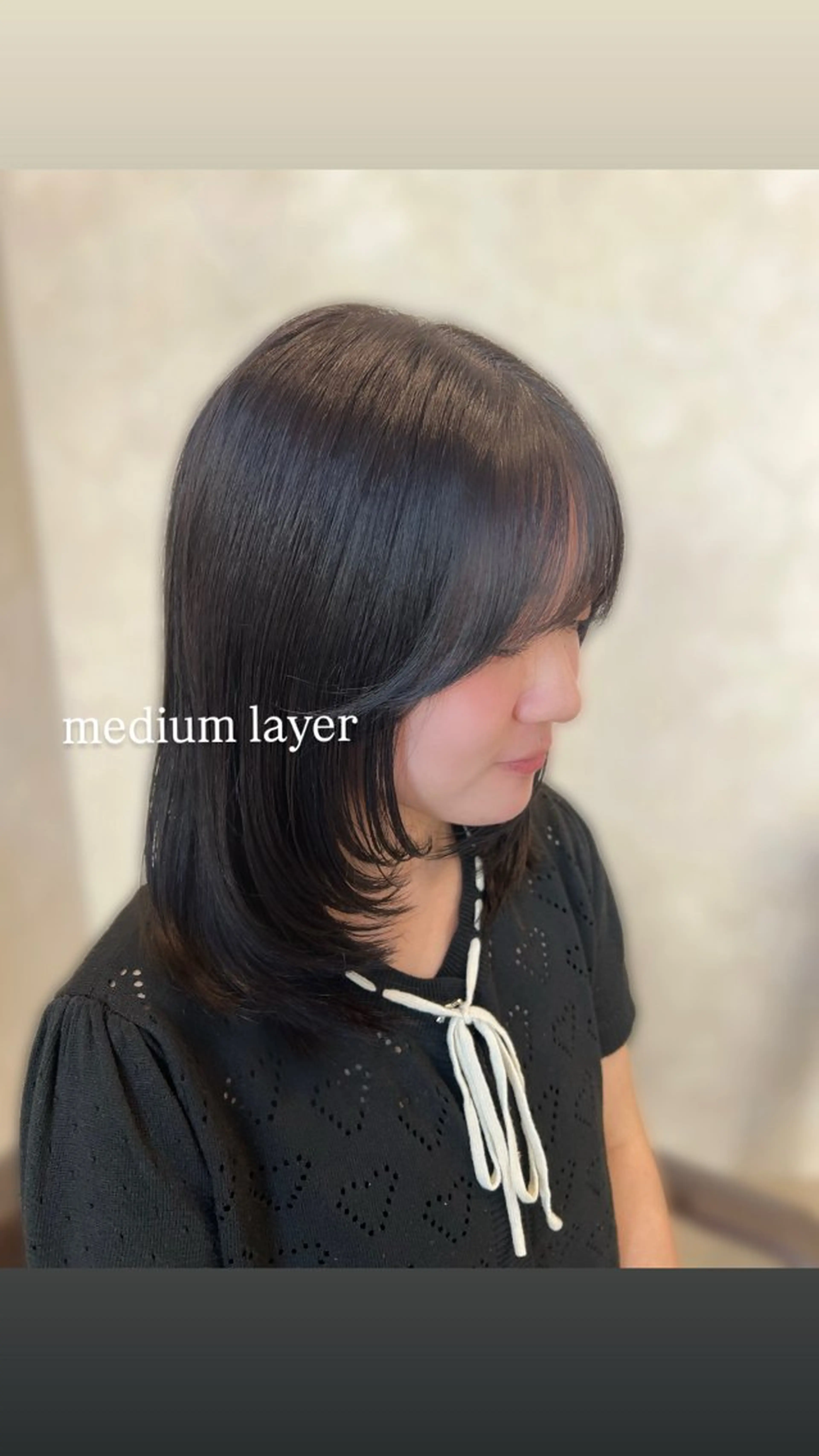 ミディアム カラー ミディアムレイヤー 韓国風ヘア レイヤーカット カット ヘアカラー トリートメント 梅田/ 髪質改善/ 似合わせ/RINKAのヘアスタイル