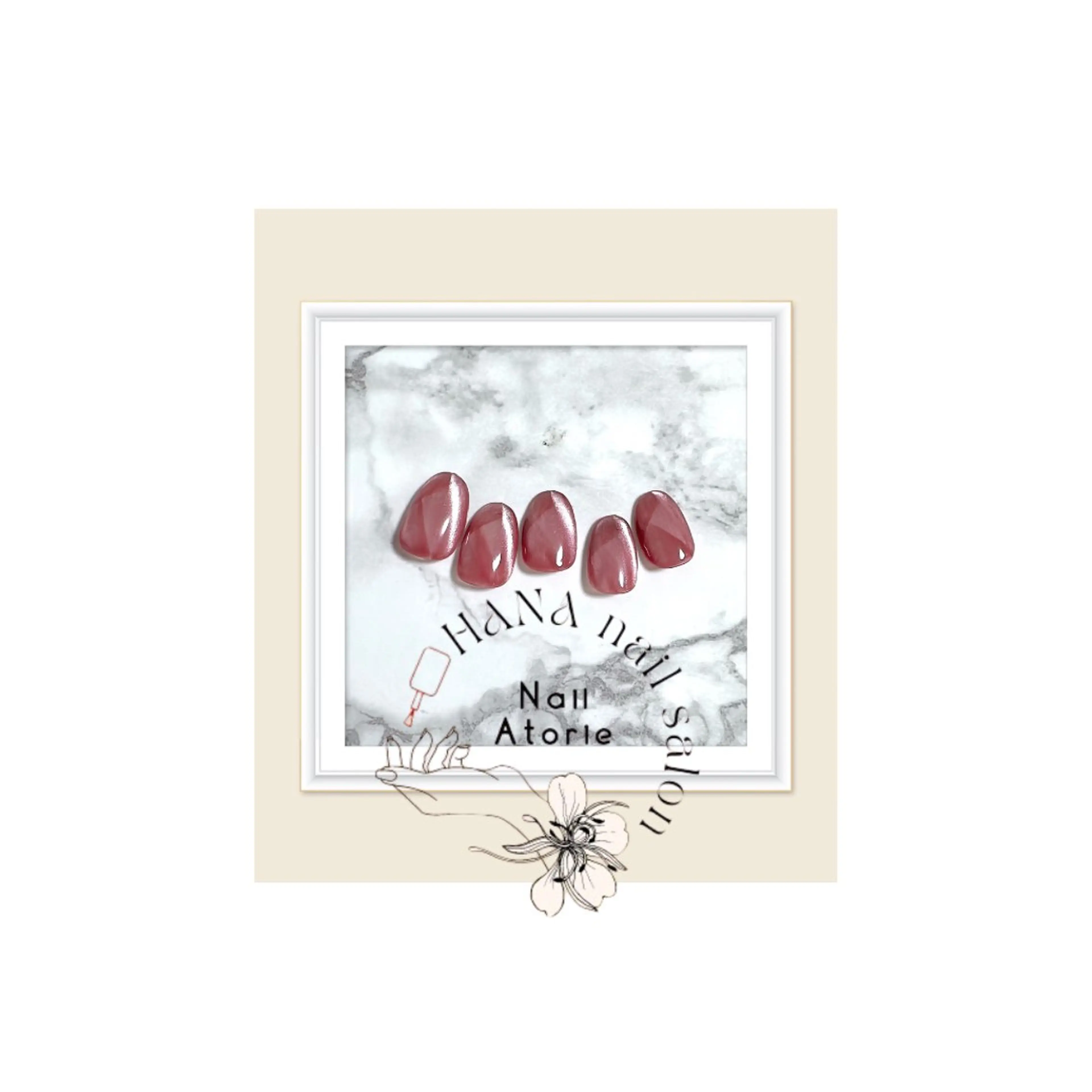 ネイル マグネットネイル ハンドネイル HaNA 　nail salonのネイルデザイン