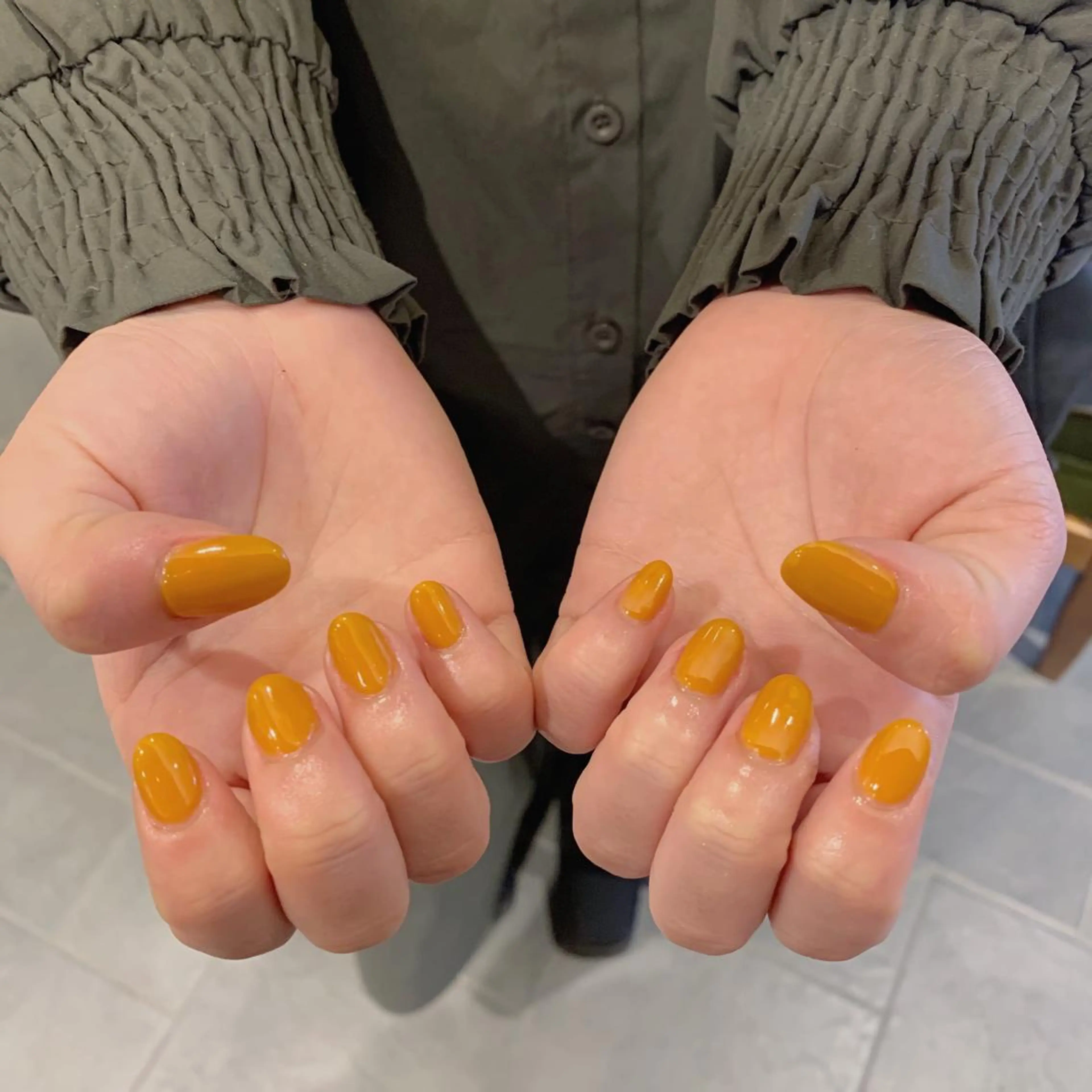 ネイル ジェルネイル ワンカラーネイル パラジェル 鈴木 里奈のネイルデザイン