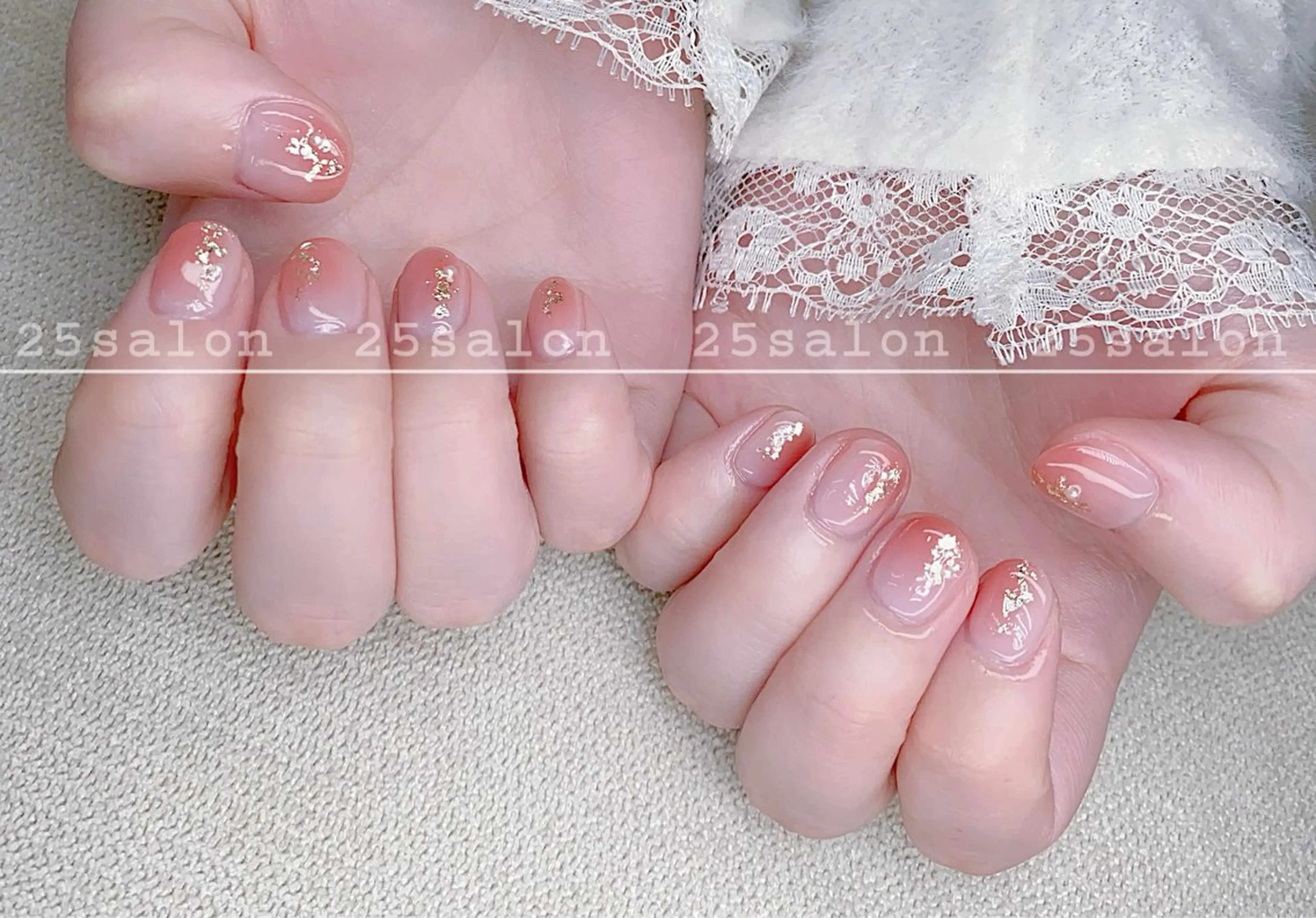 ネイル ジェルネイル 韓国ネイル ニュアンスネイル パラジェル ワンホンネイル 2 5のマツエク・マツパデザイン