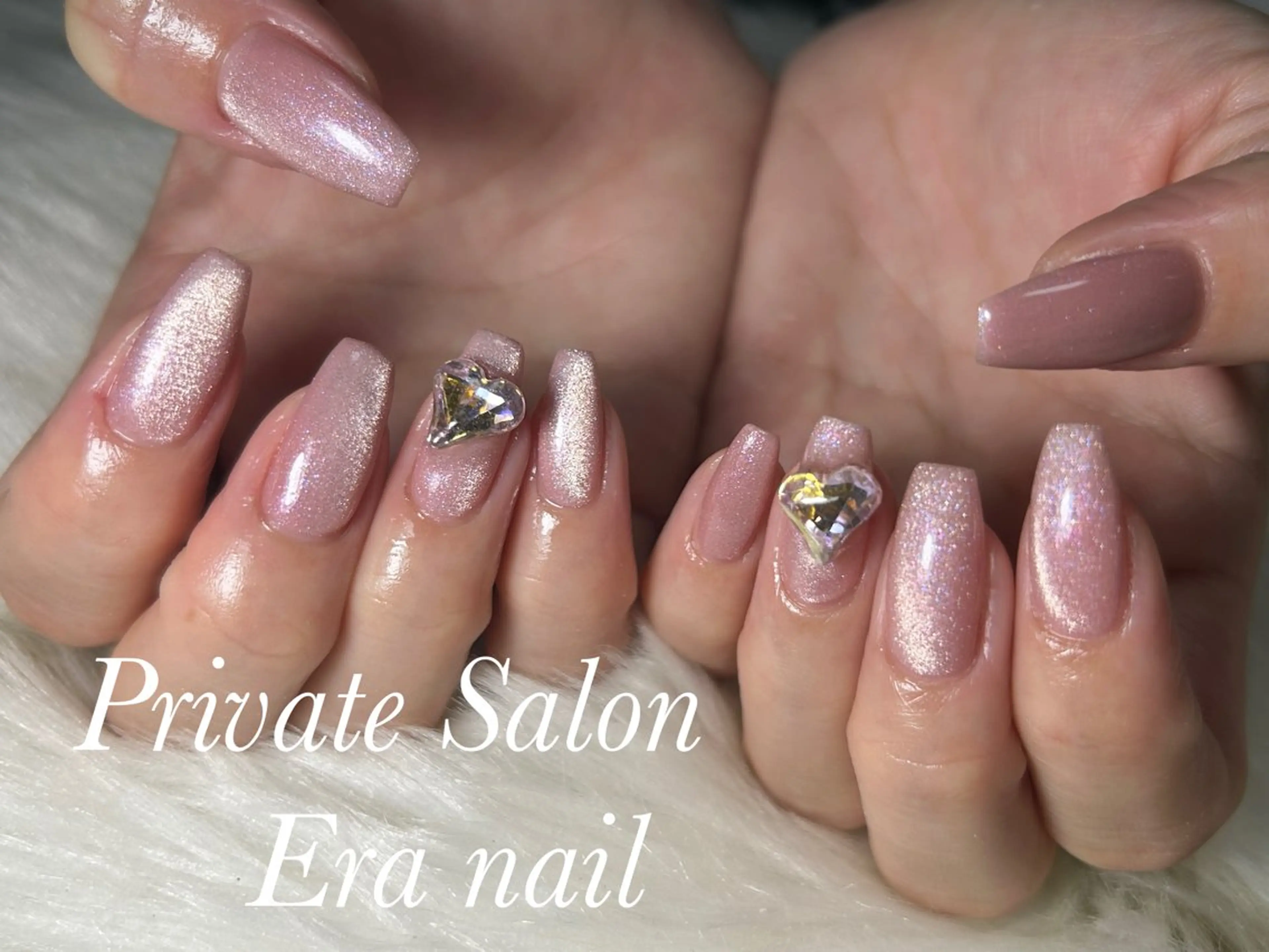 ネイル マグネットネイル マグネットワンカラー ワンカラーネイル ハンドネイル Era nailのネイルデザイン