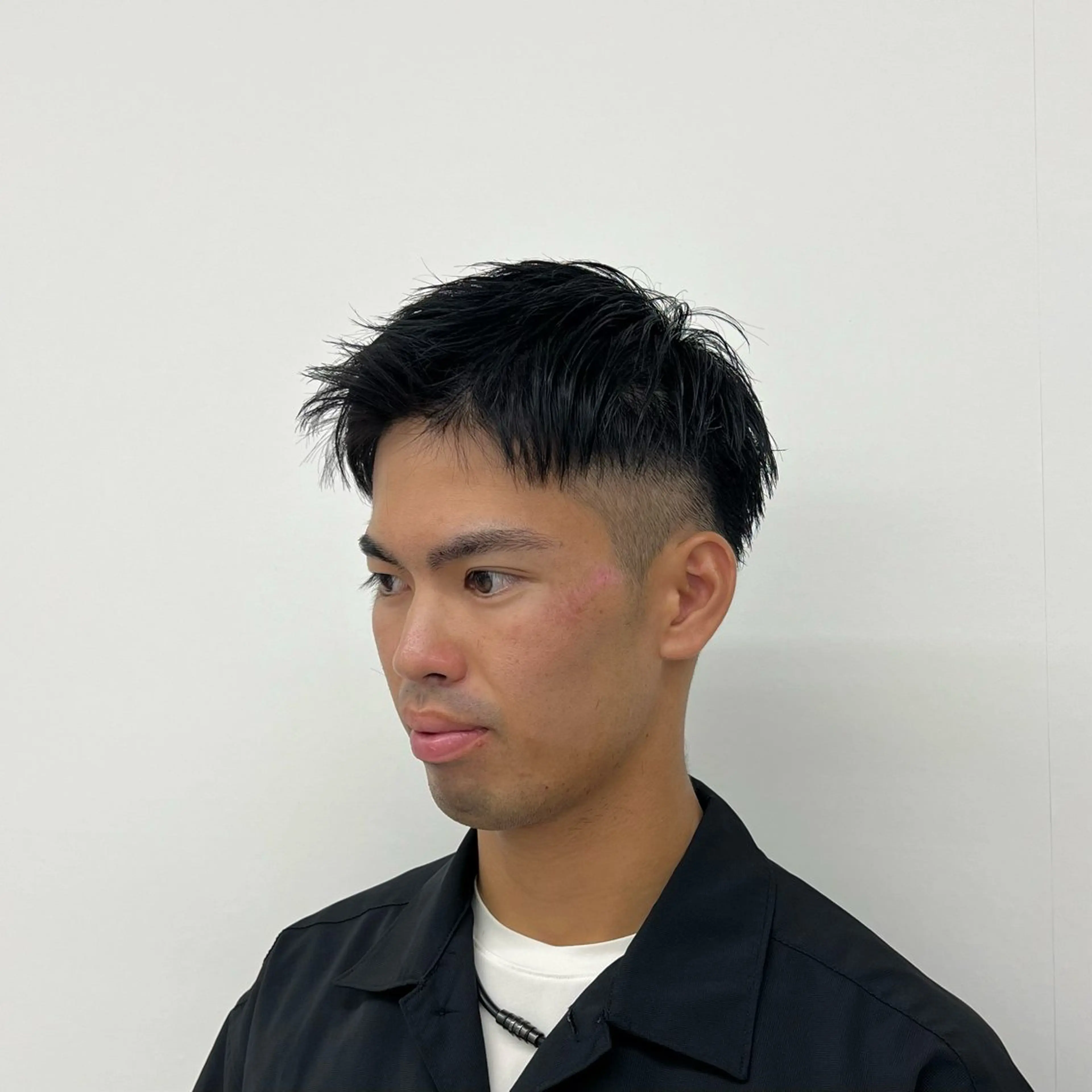 ショート メンズ ワタナベ モカ🦢ダブルカラーのヘアスタイル