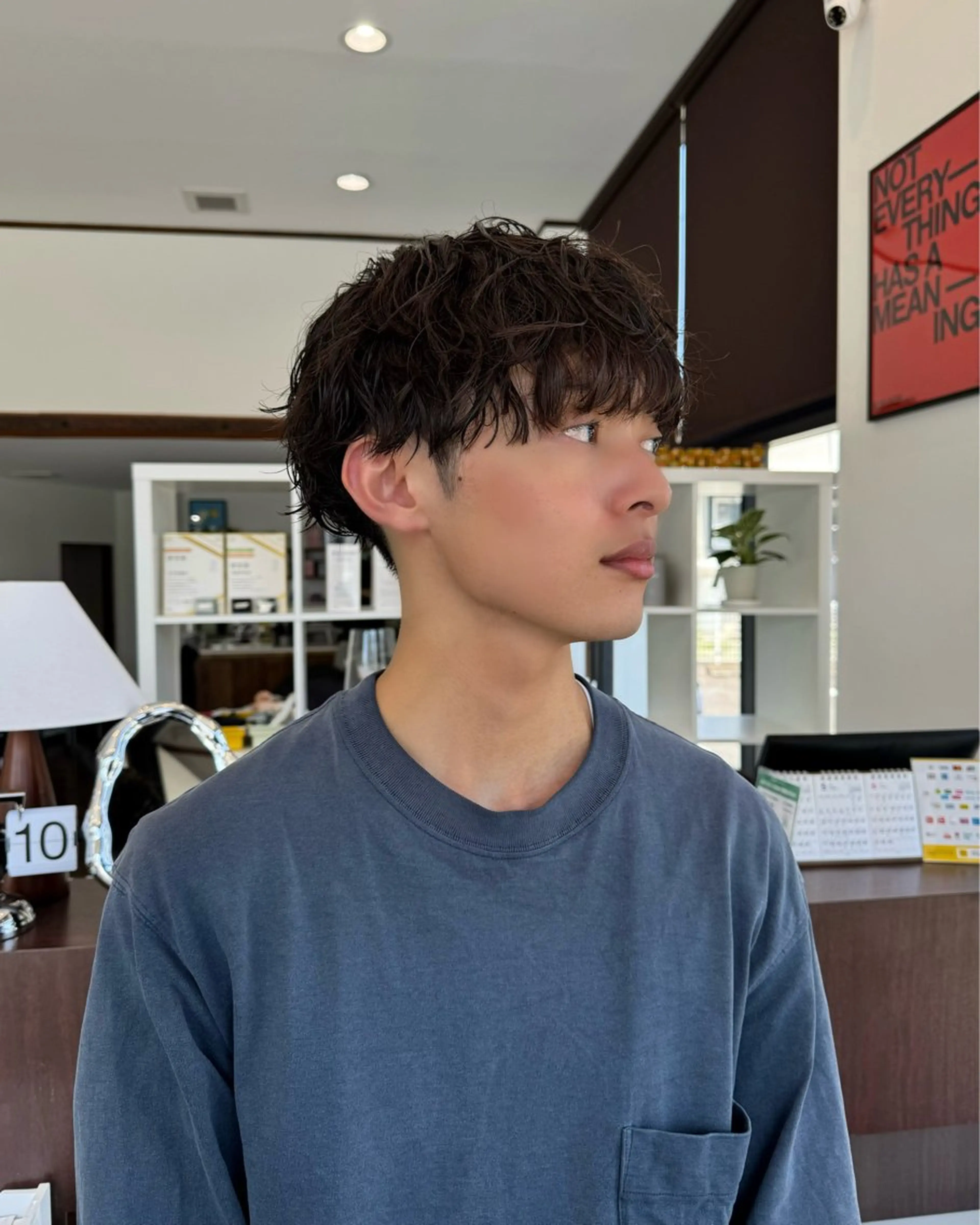 ショート カット パーマ 作野 凌都のヘアスタイル