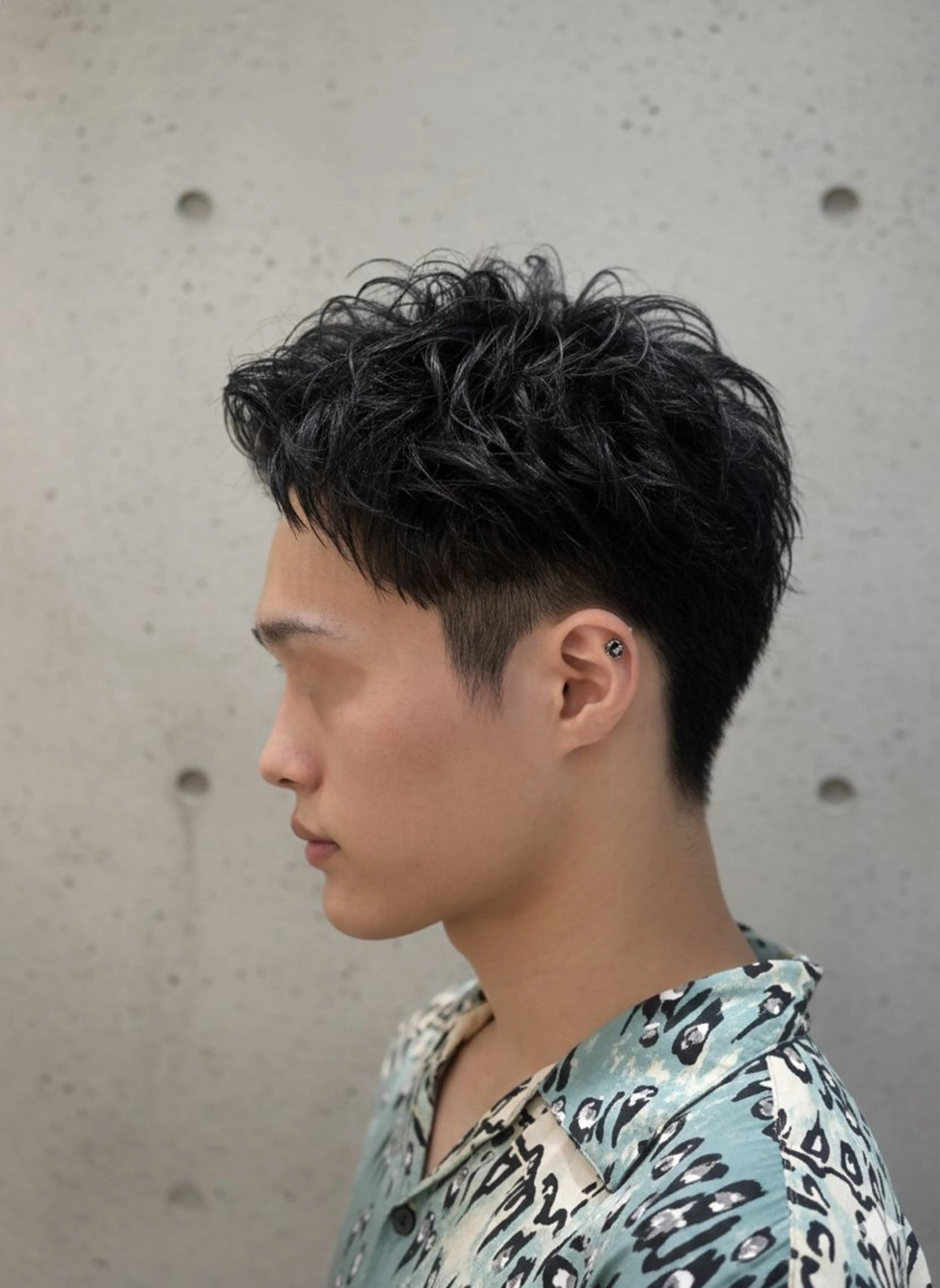 ショート メンズ メンズパーマ スパイキーショート 刈り上げ ショートヘア カット 大人メンズパーマ /石川瑠青のヘアスタイル
