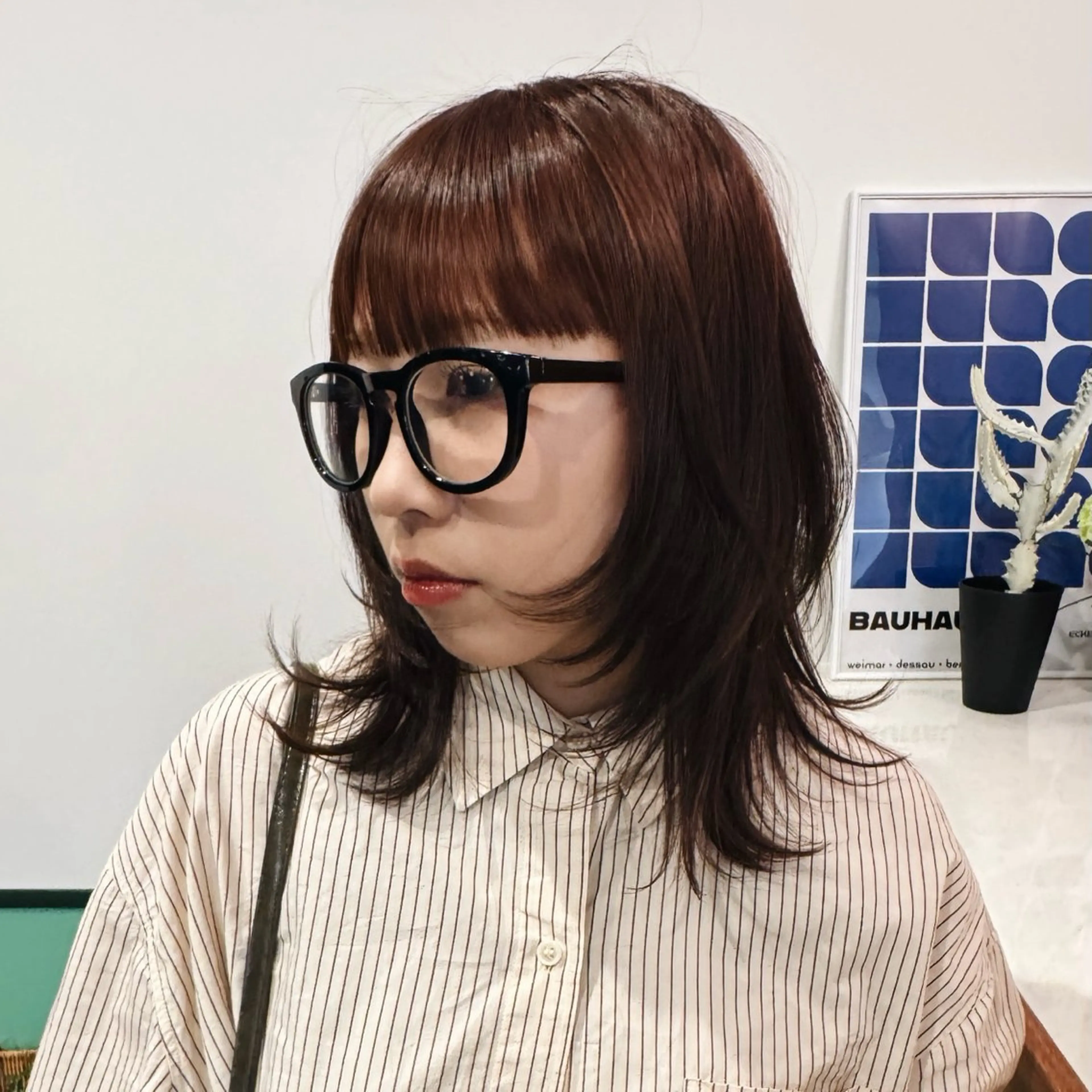 ミディアム ヘアカラー 【レイヤー/透明感/ ハイトーン】Rionのヘアスタイル