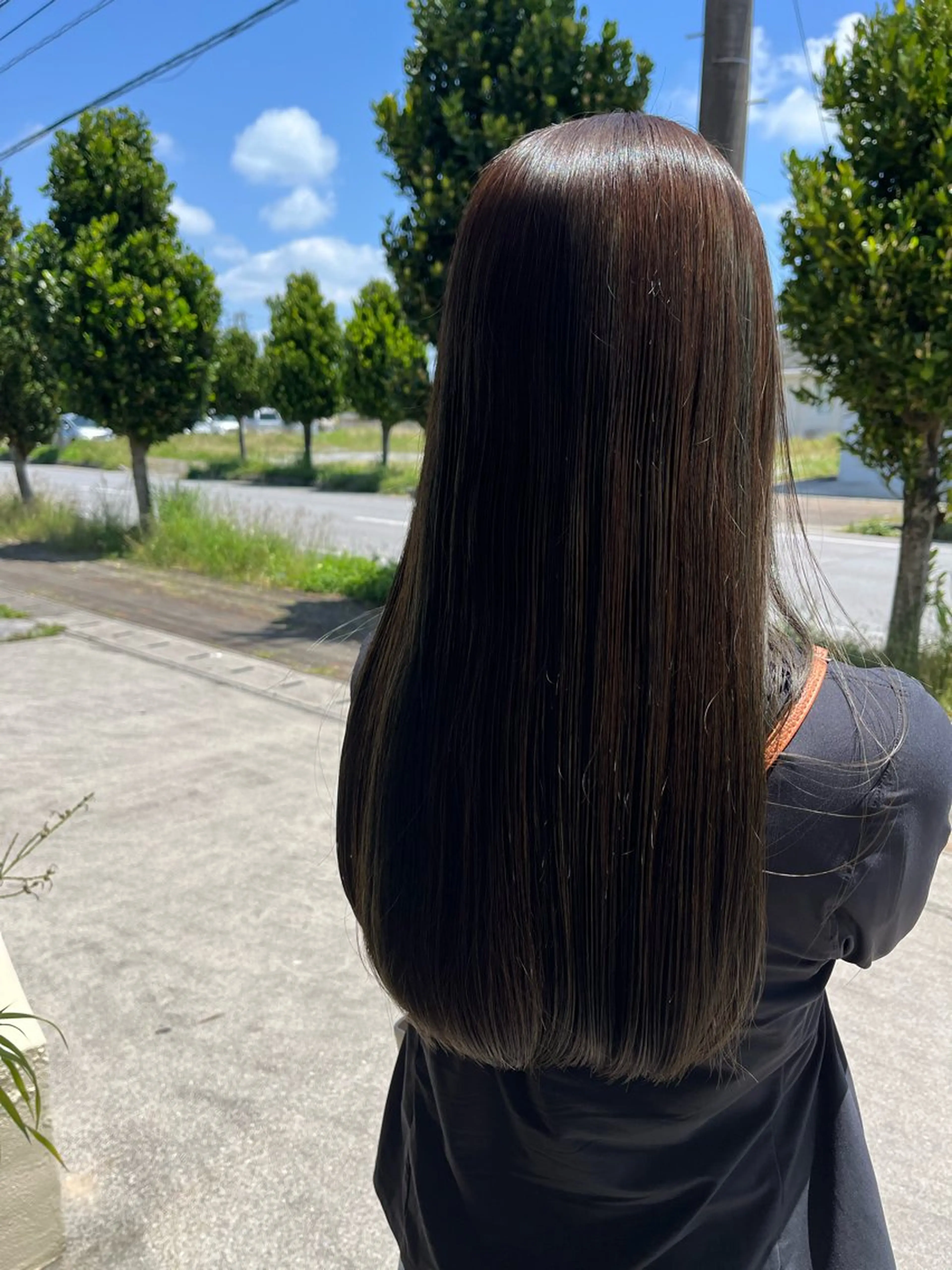 ロング カラー カット ヘアカラー カットモデル募集✂︎ 森田ひかり🌼のヘアスタイル