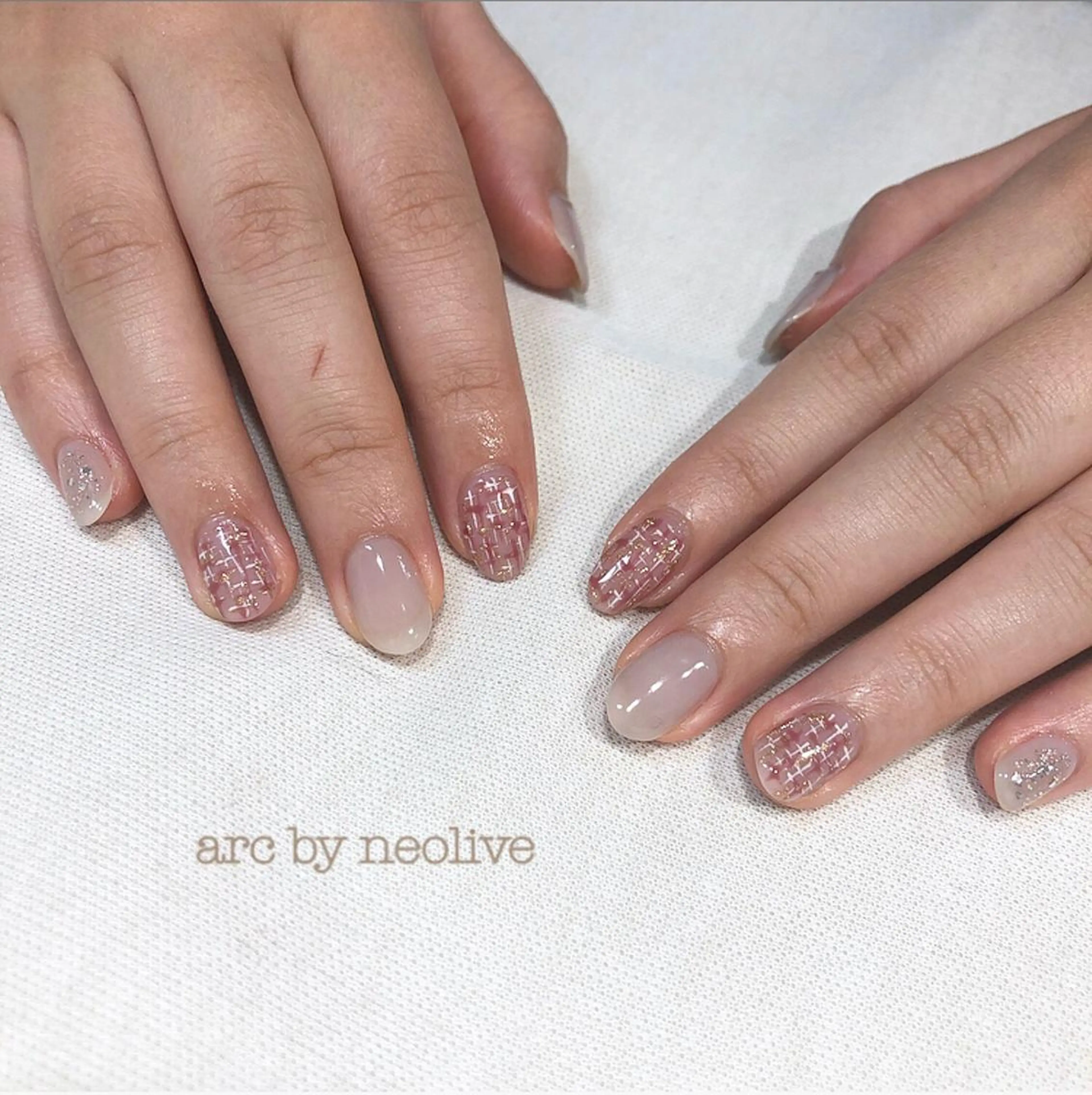 ネイル ツイードネイル rina eye&nailのマツエク・マツパデザイン