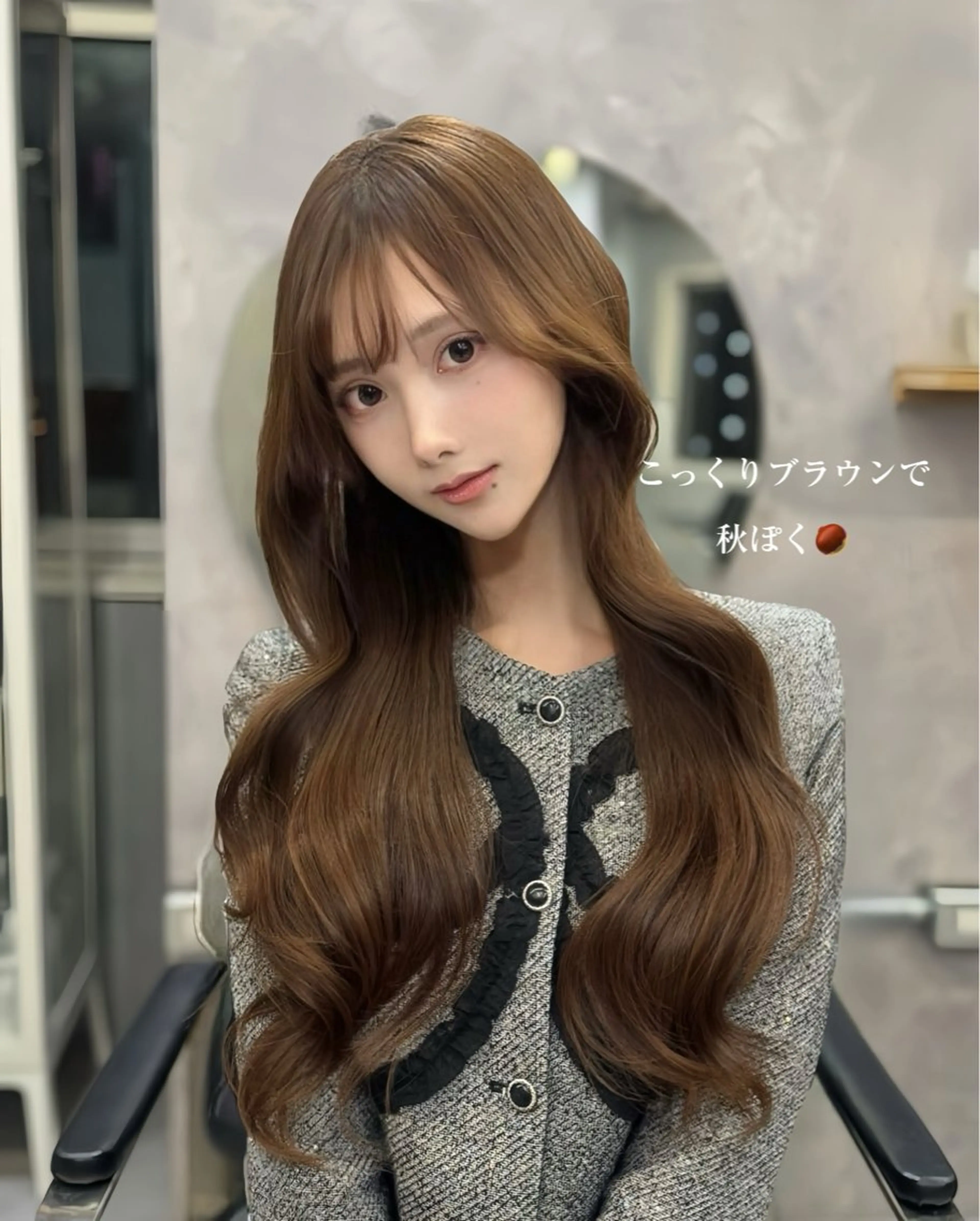 ロング カラー 宮本 優のヘアスタイル