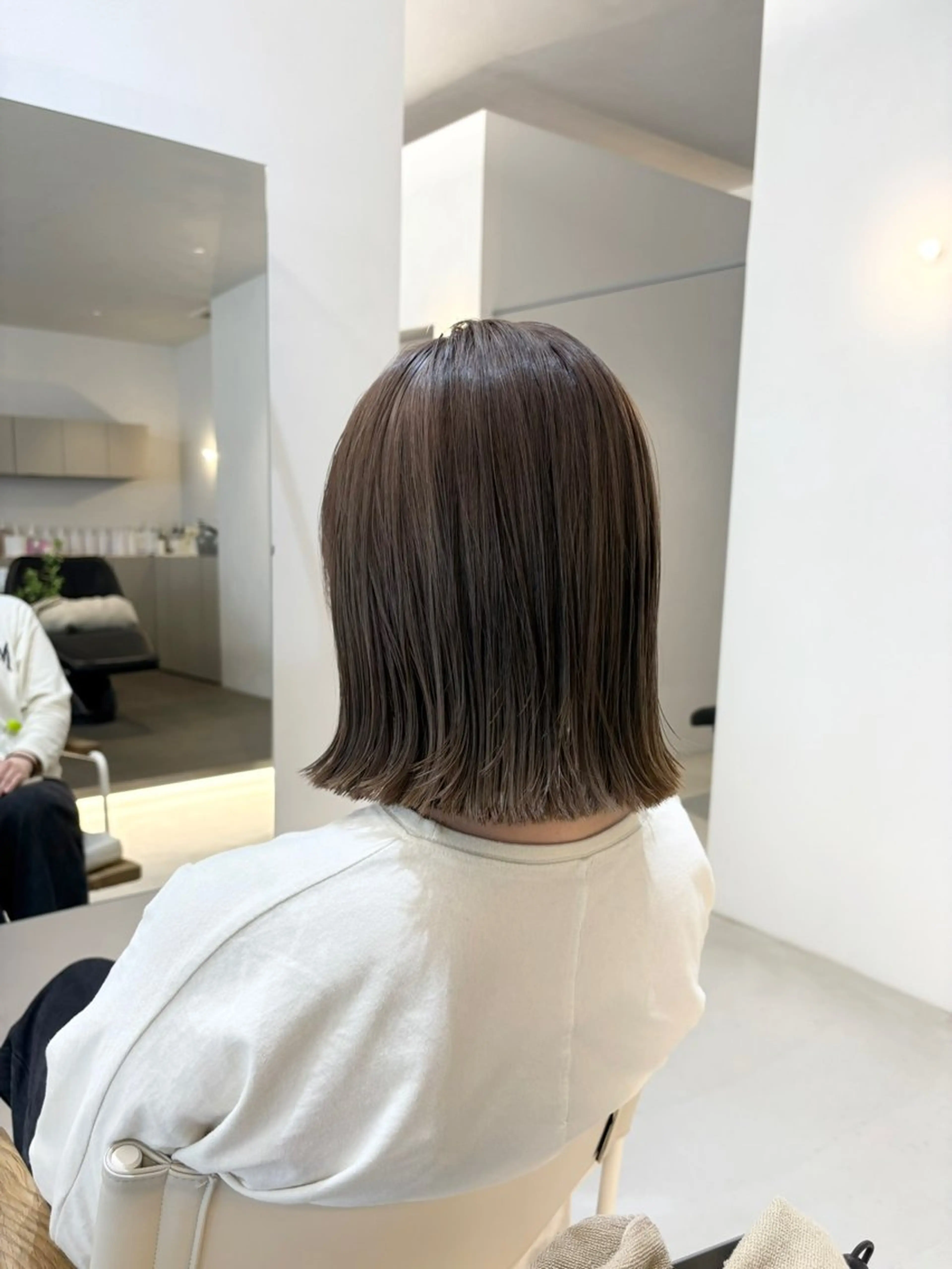 ミディアム カット 透明感/艶髪カラー/ 韓国/rinaのヘアスタイル