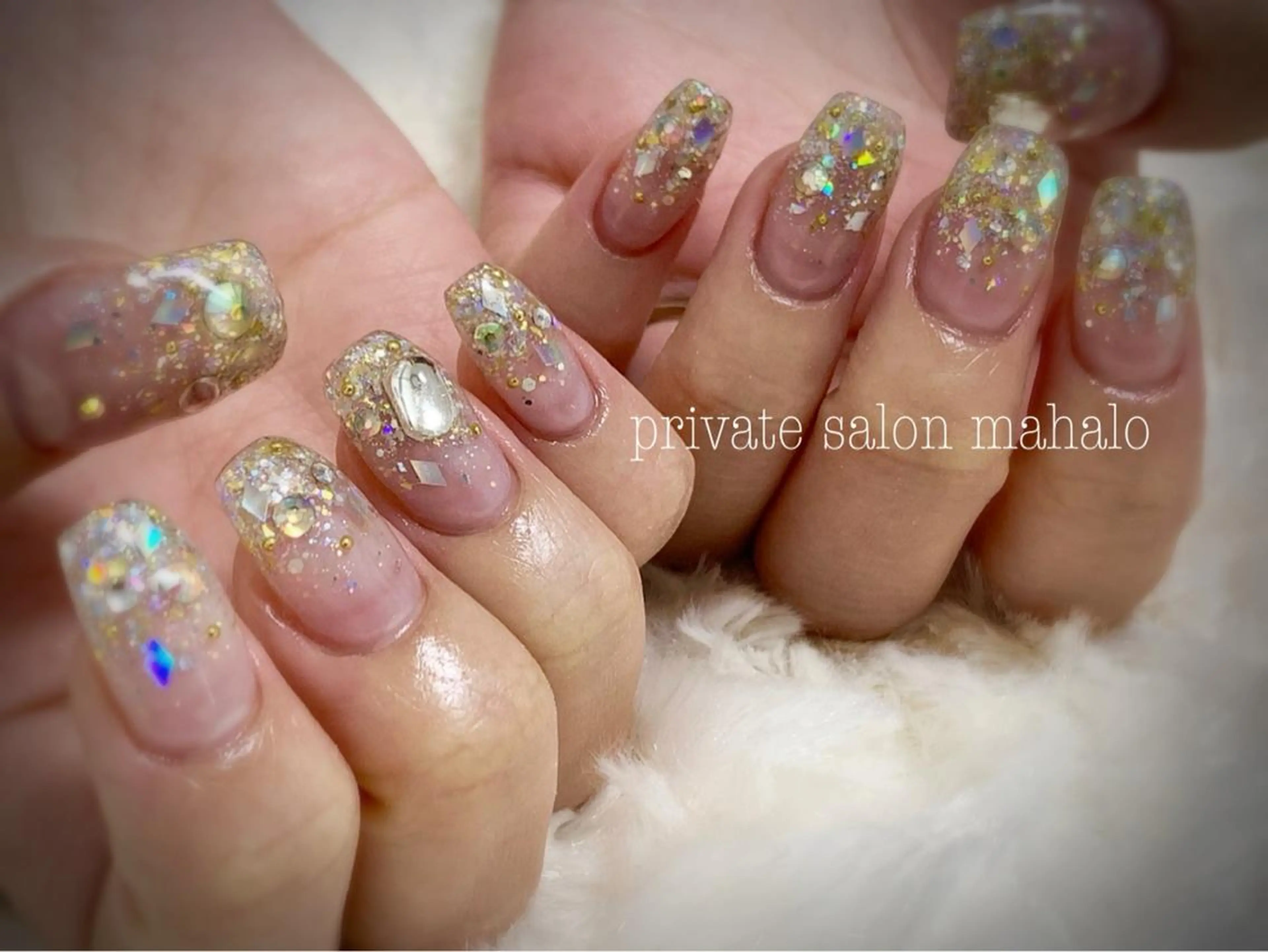 ネイル キラキラネイル 💎JADE💎 齊藤沙也香のエステ・リラクイメージ