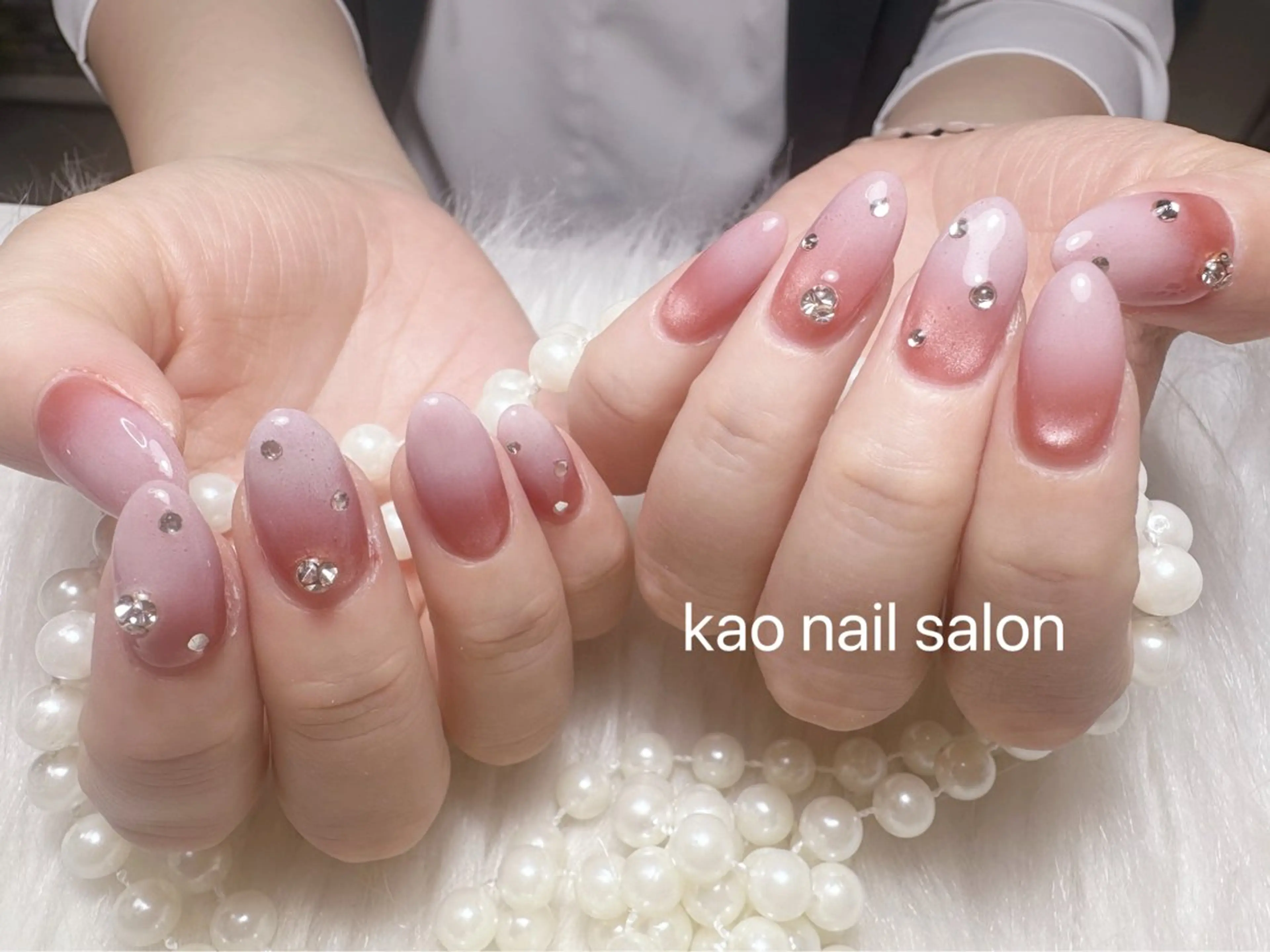 ネイル ハンドネイル kao nail マグネット/長さだしのネイルデザイン