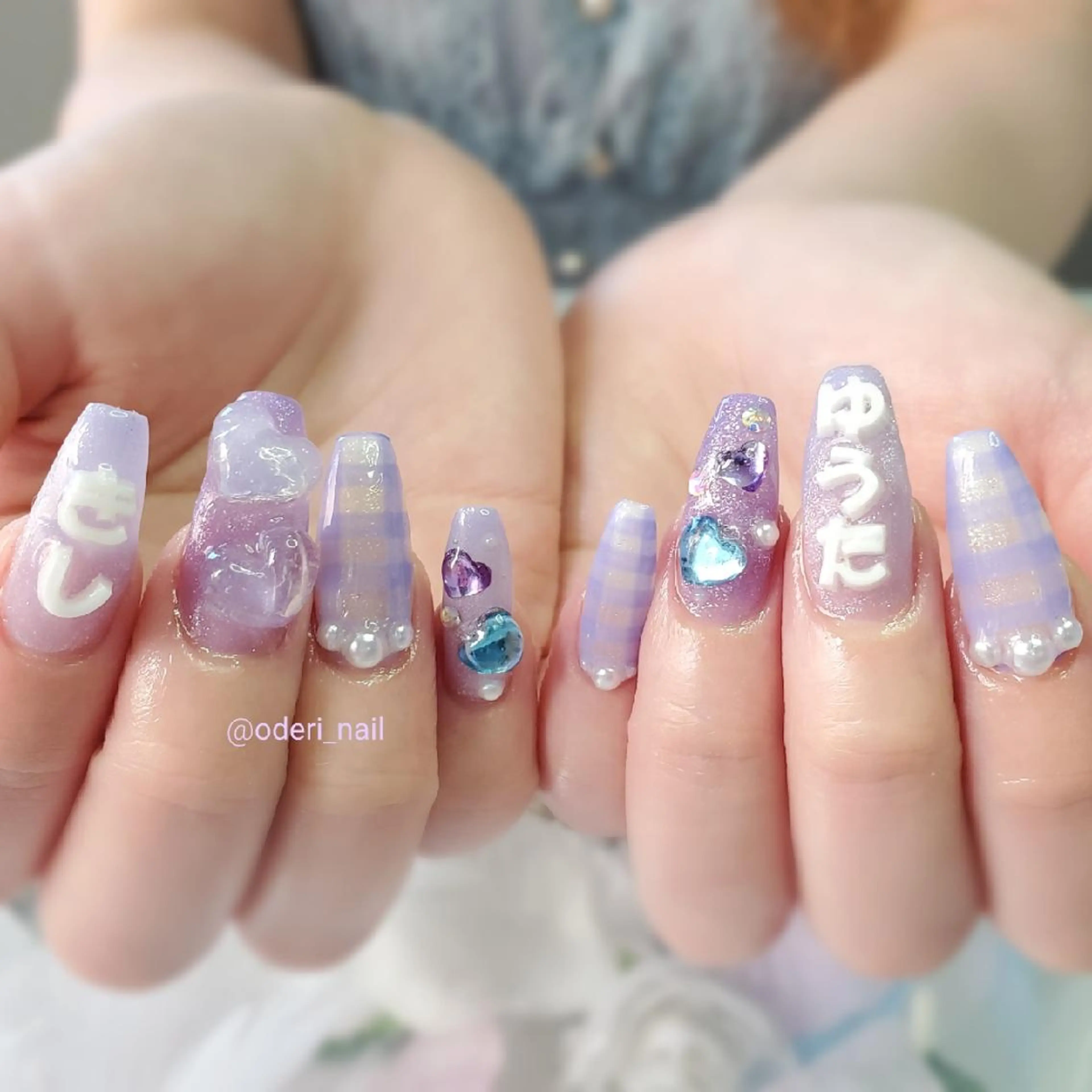 ネイル アートネイル ジェルネイル おで@ oderi_nailのネイルデザイン
