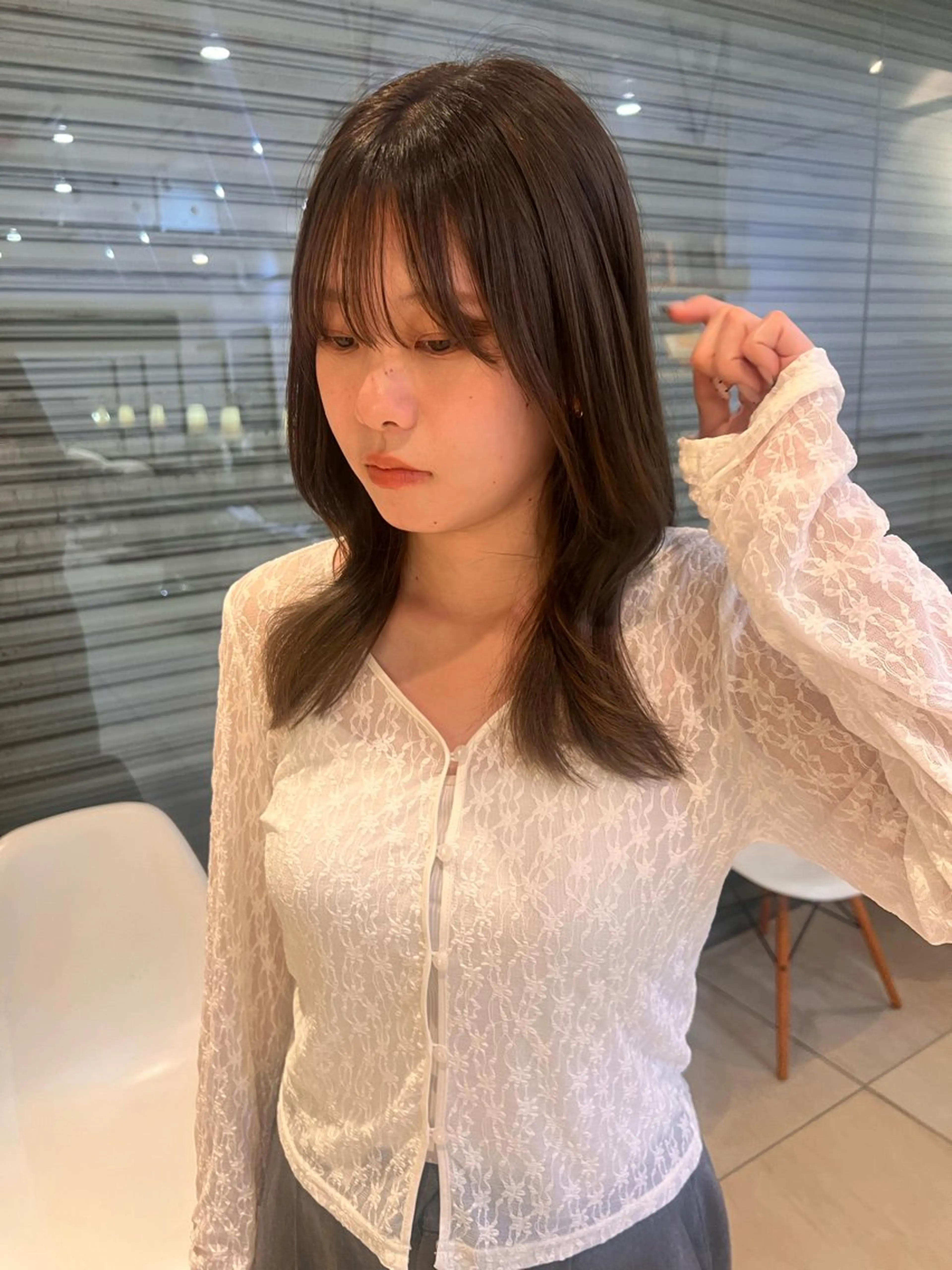 セミロング リリカ🐈⬛メンズ カットモデル/上永谷のヘアスタイル