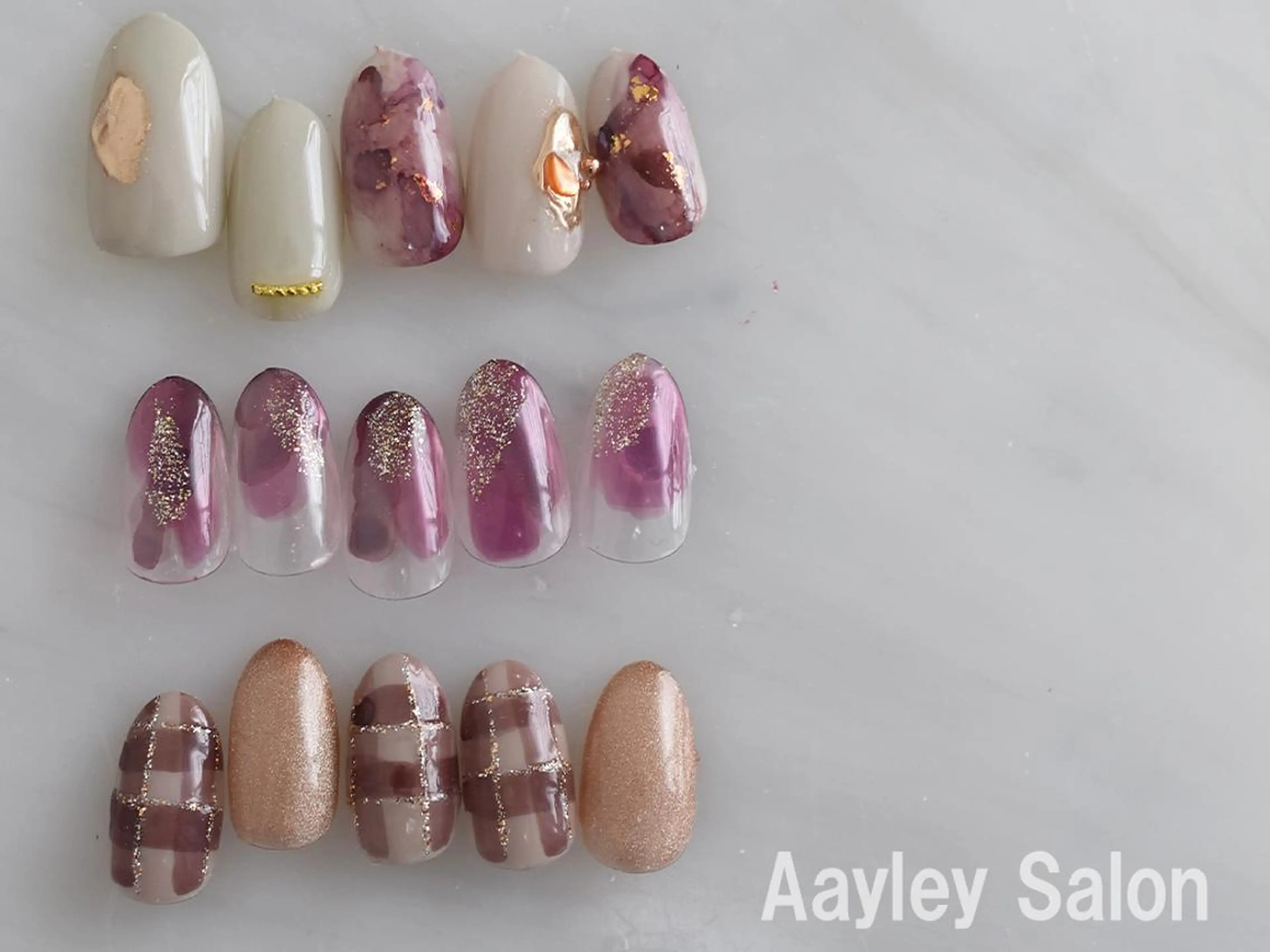 ショート カラー ネイル Aayley(アイリー)Salon所属・Aayley アイリ―サロンのネイルデザイン