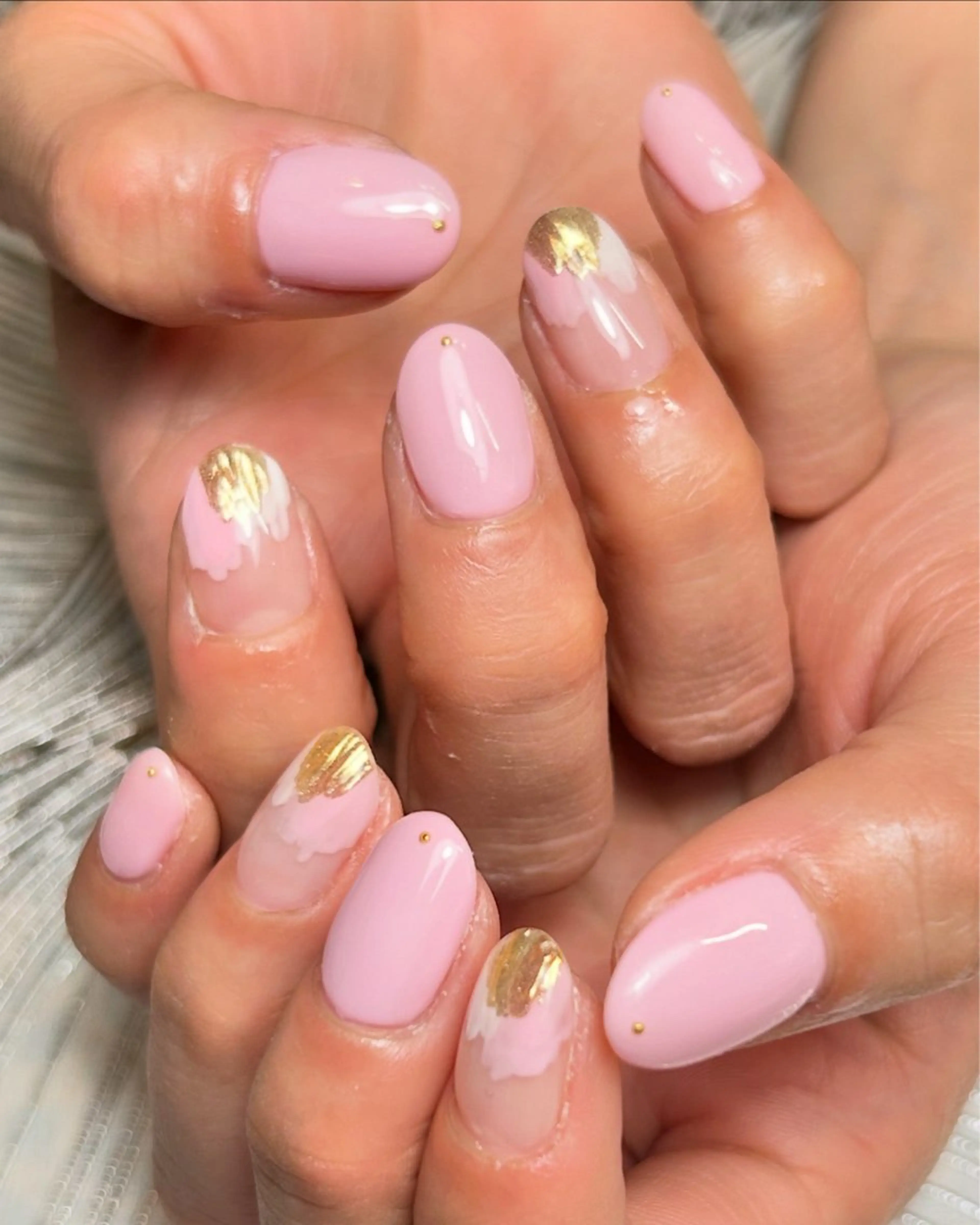 ネイル アートネイル ロングネイル ニュアンスネイル ピンク ショートネイル プライベートサロン マニフィークのネイルデザイン