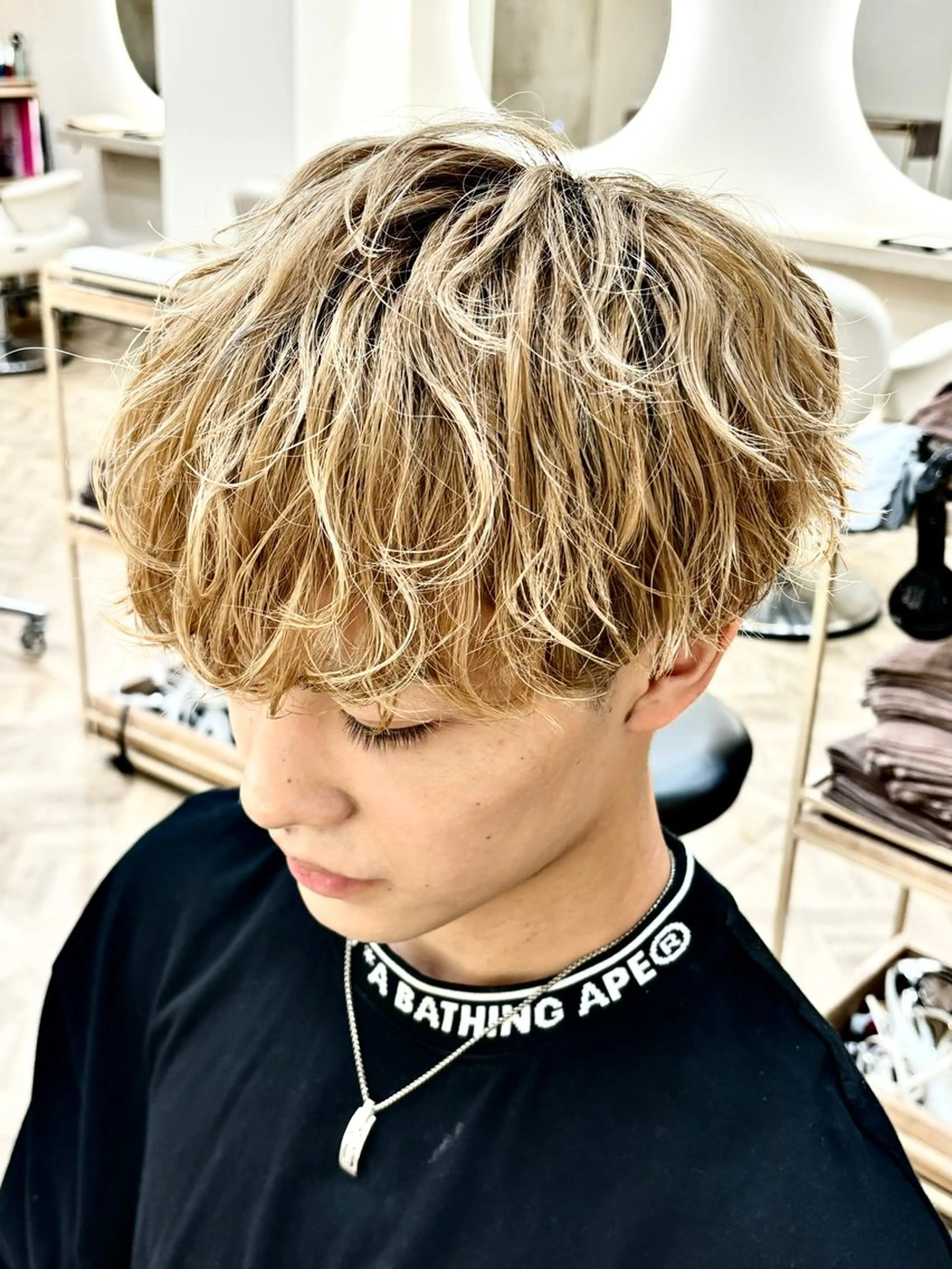 ショート カラー メンズ カット トリートメント パーマ職人DAIKI ツイスパ/波巻きのヘアスタイル